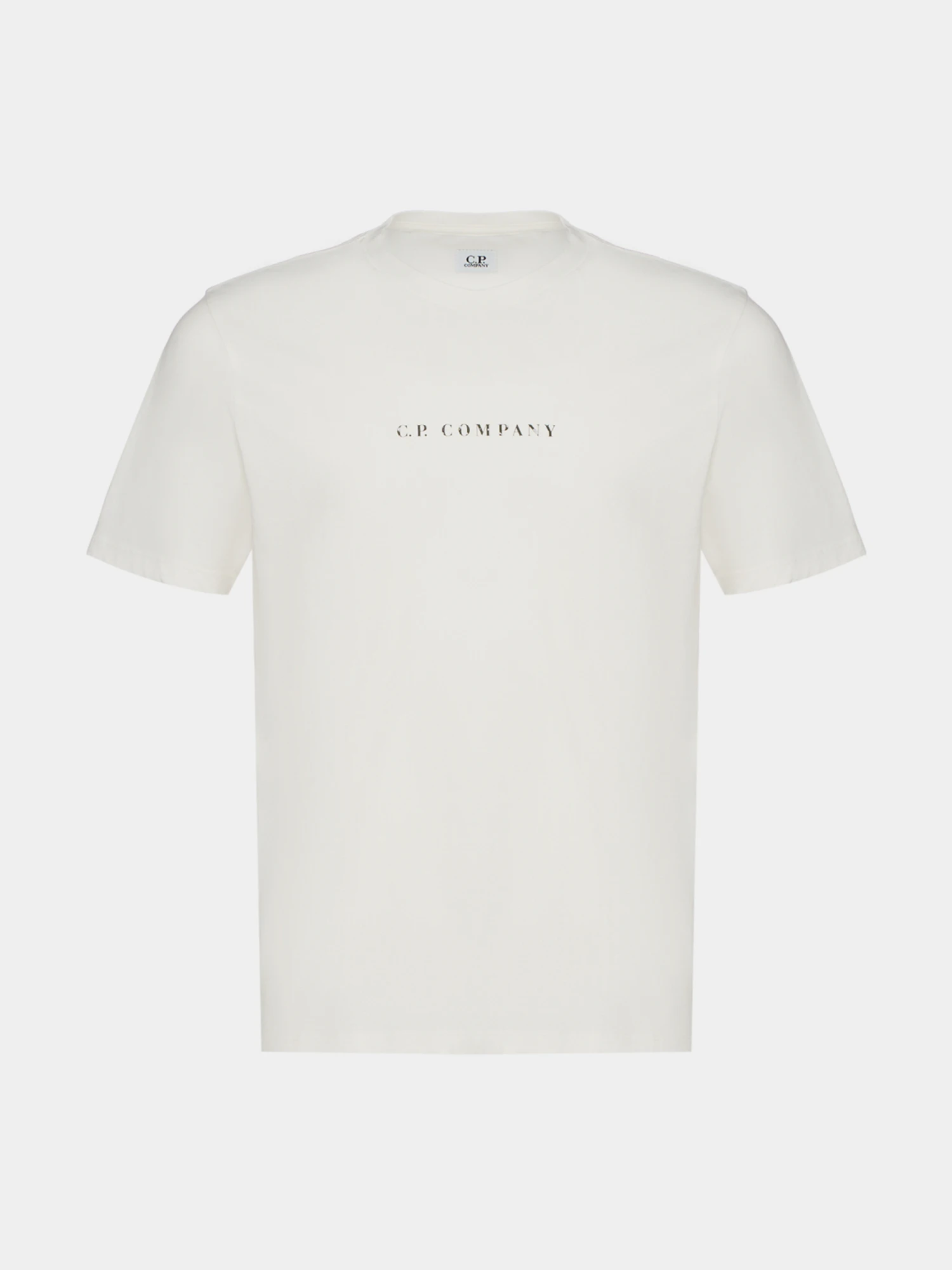 Футболка C.P. Company 30/1 Jersey Logo Gauze White