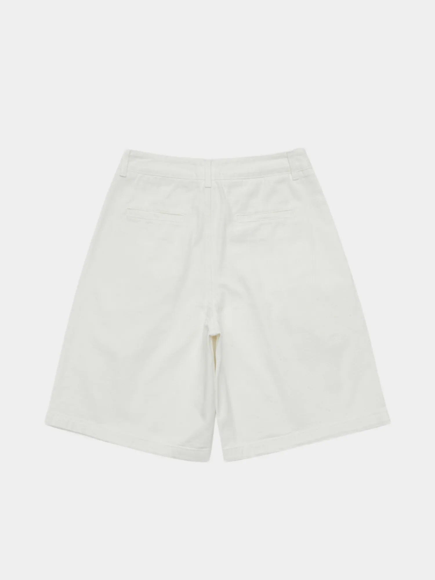 Шорты AMOMENTO Cut-Out Pocket Denim White