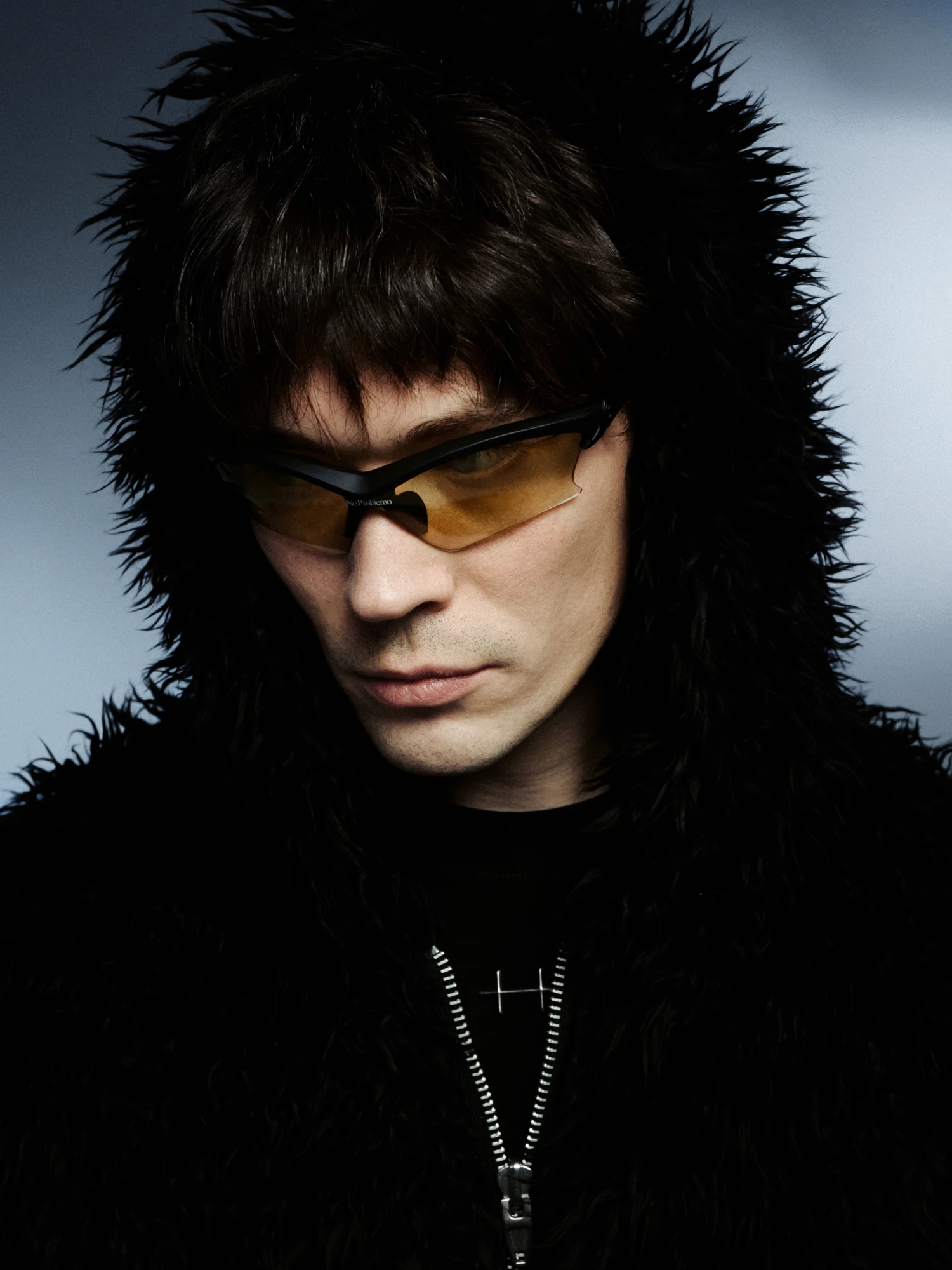 Очки NO PROBLEMO x LE SPECS Pluto Matte Black/Amber Grad