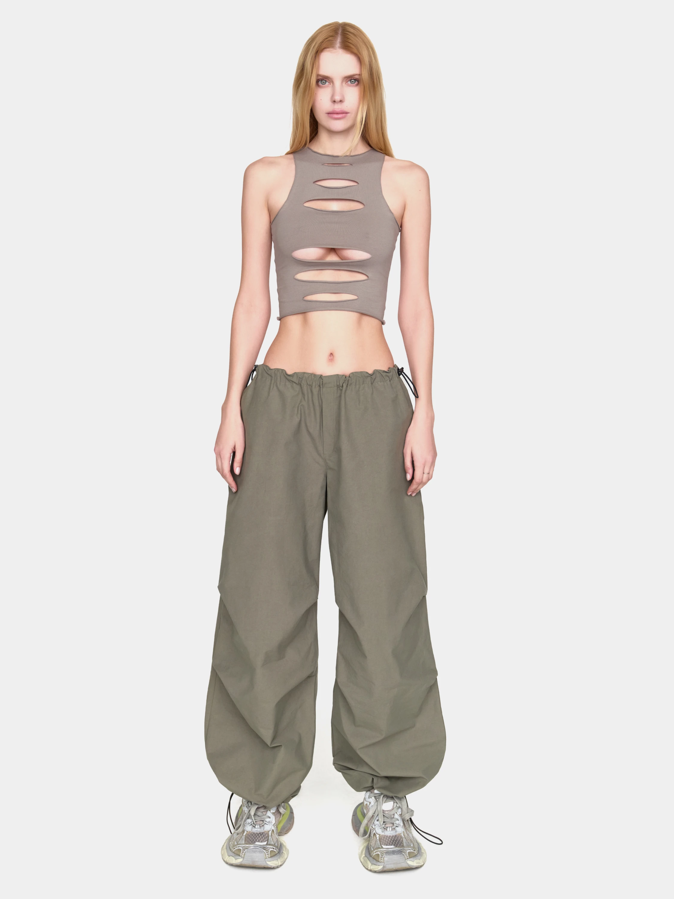 Женский топ XSAI RIPPED TOP 02 Warm Gray