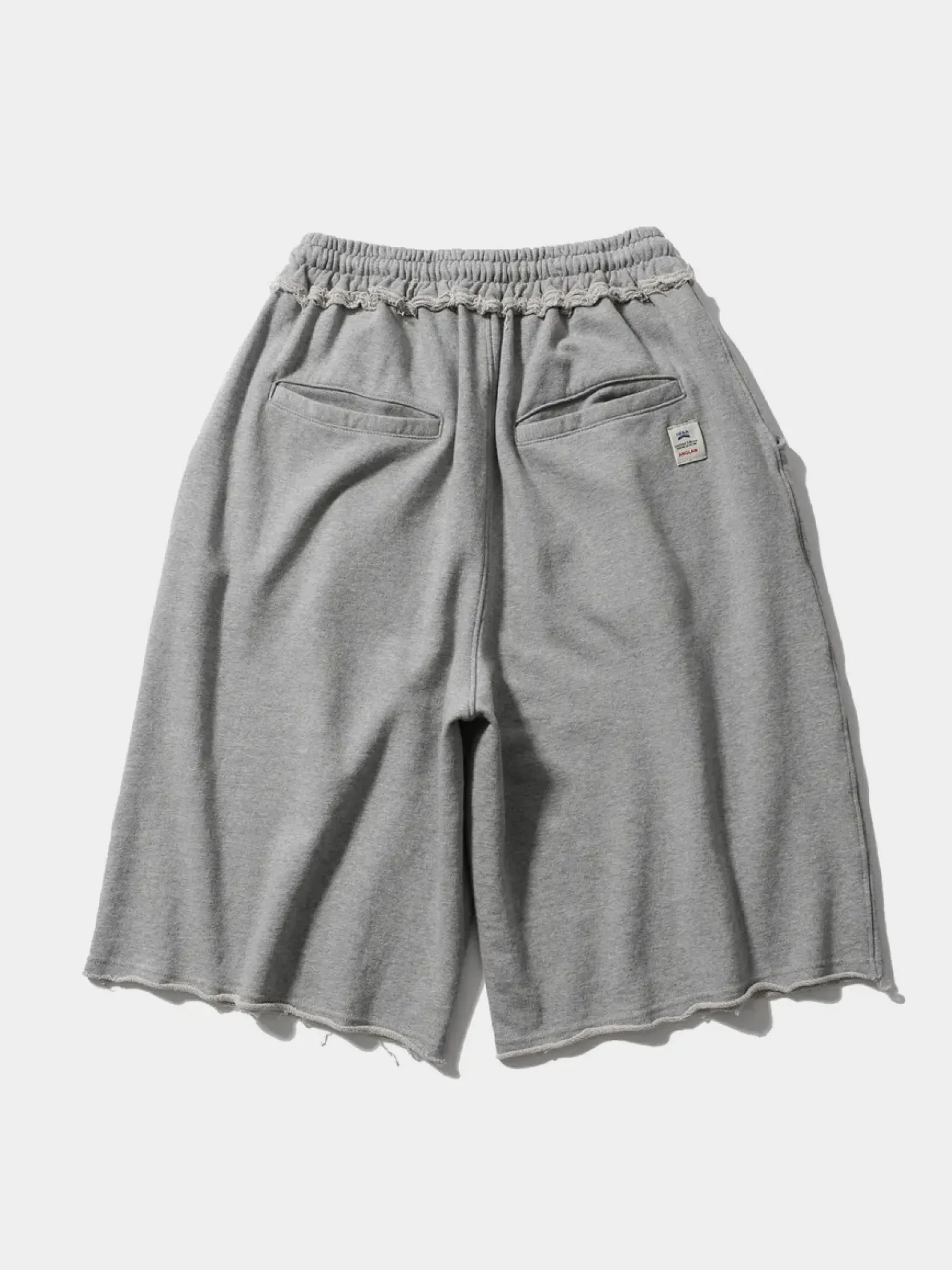 Шорты ANGLAN Raw Edge Sweat Half Pants Melange Grey