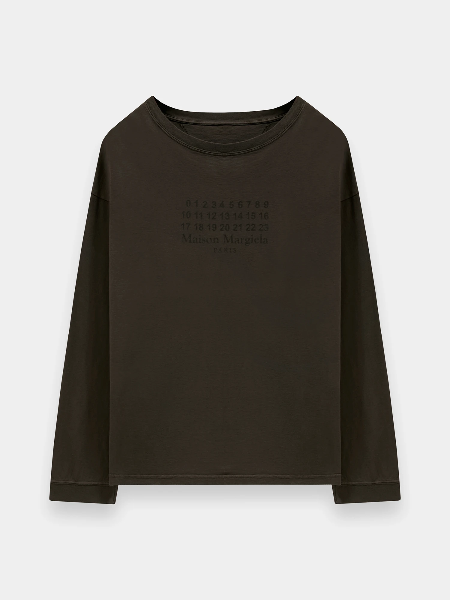 Лонгслив Maison Margiela Logo Brown