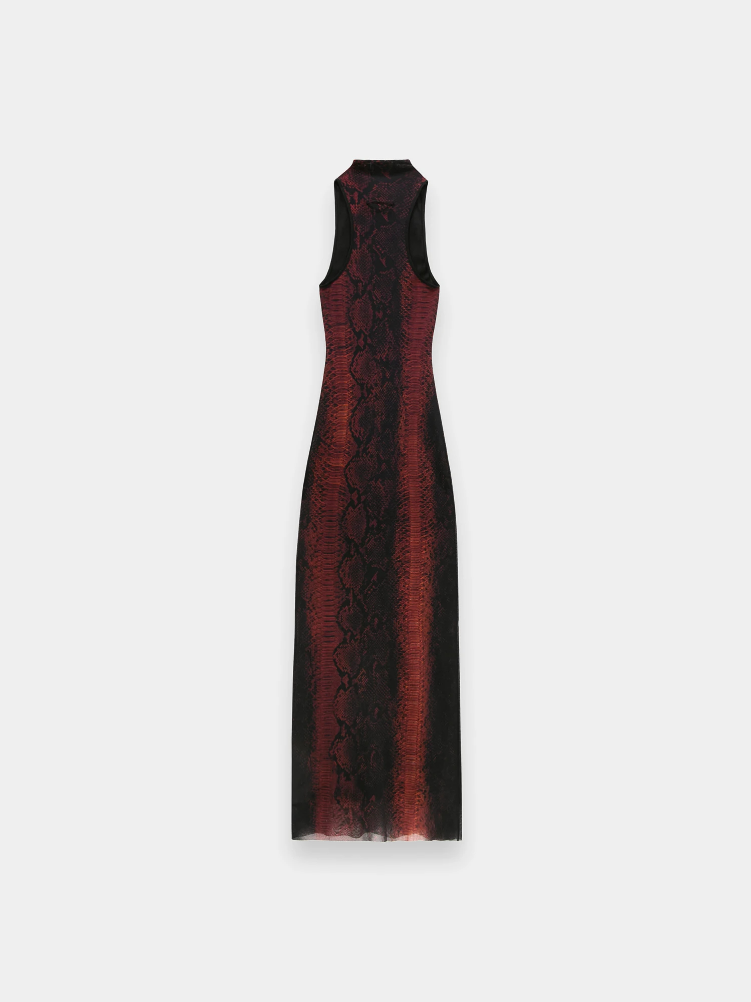 Женское платье Jean Paul Gaultier Mesh High Neck Printed Python Brown/Black