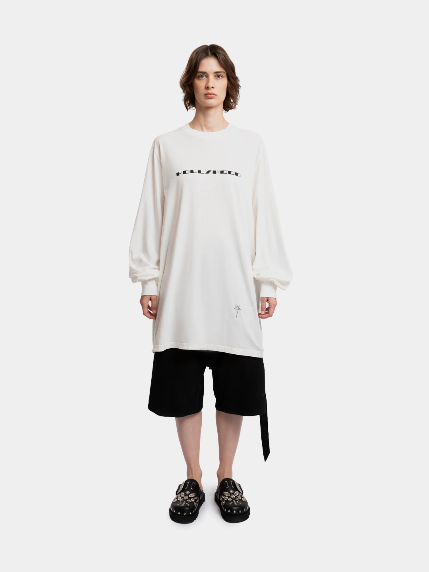 Лонгслив RICK OWENS DRKSHDW Jumbo Milk/Black