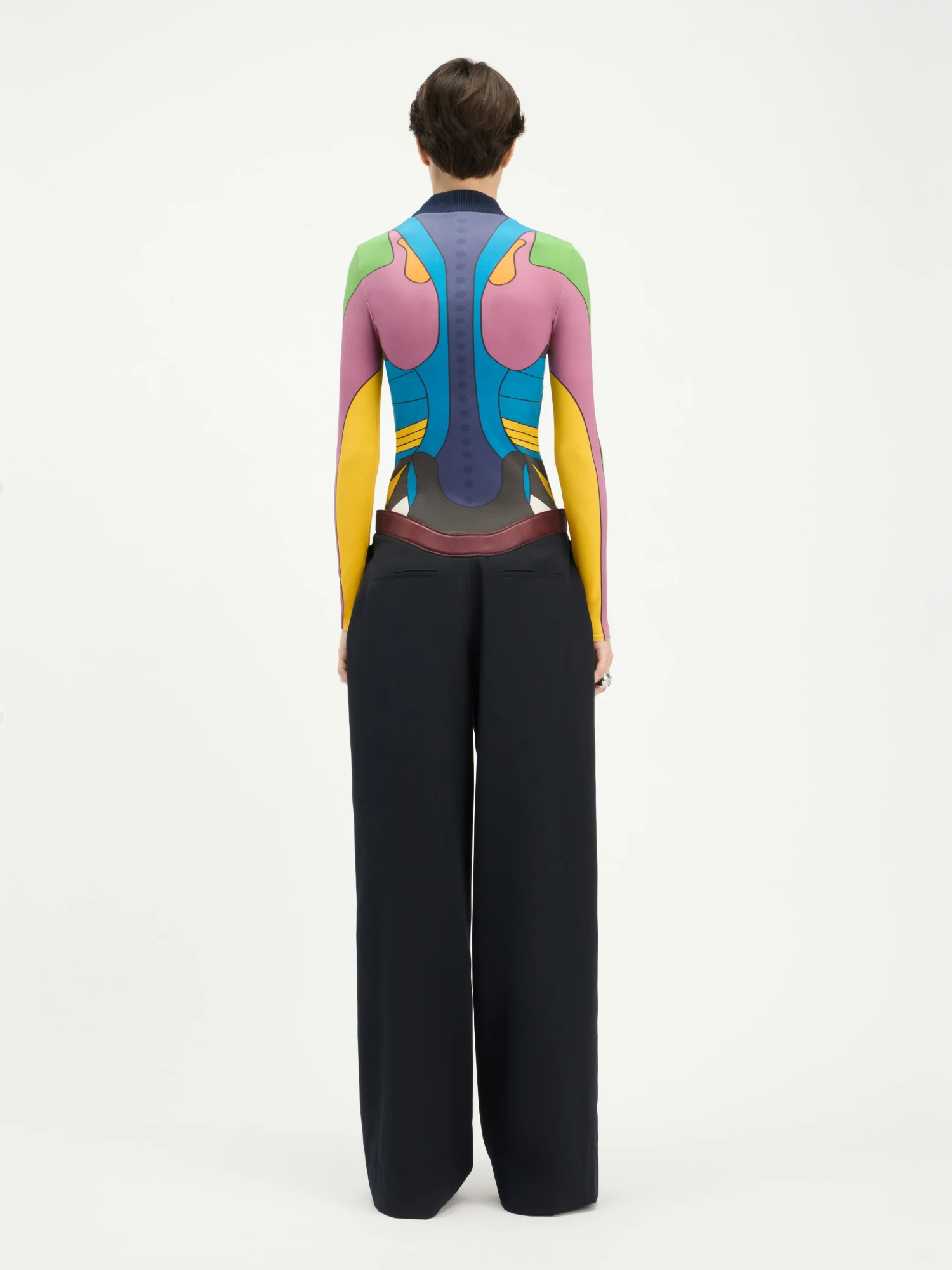 Брюки Jean Paul Gaultier The Curved Suit Pants Navy