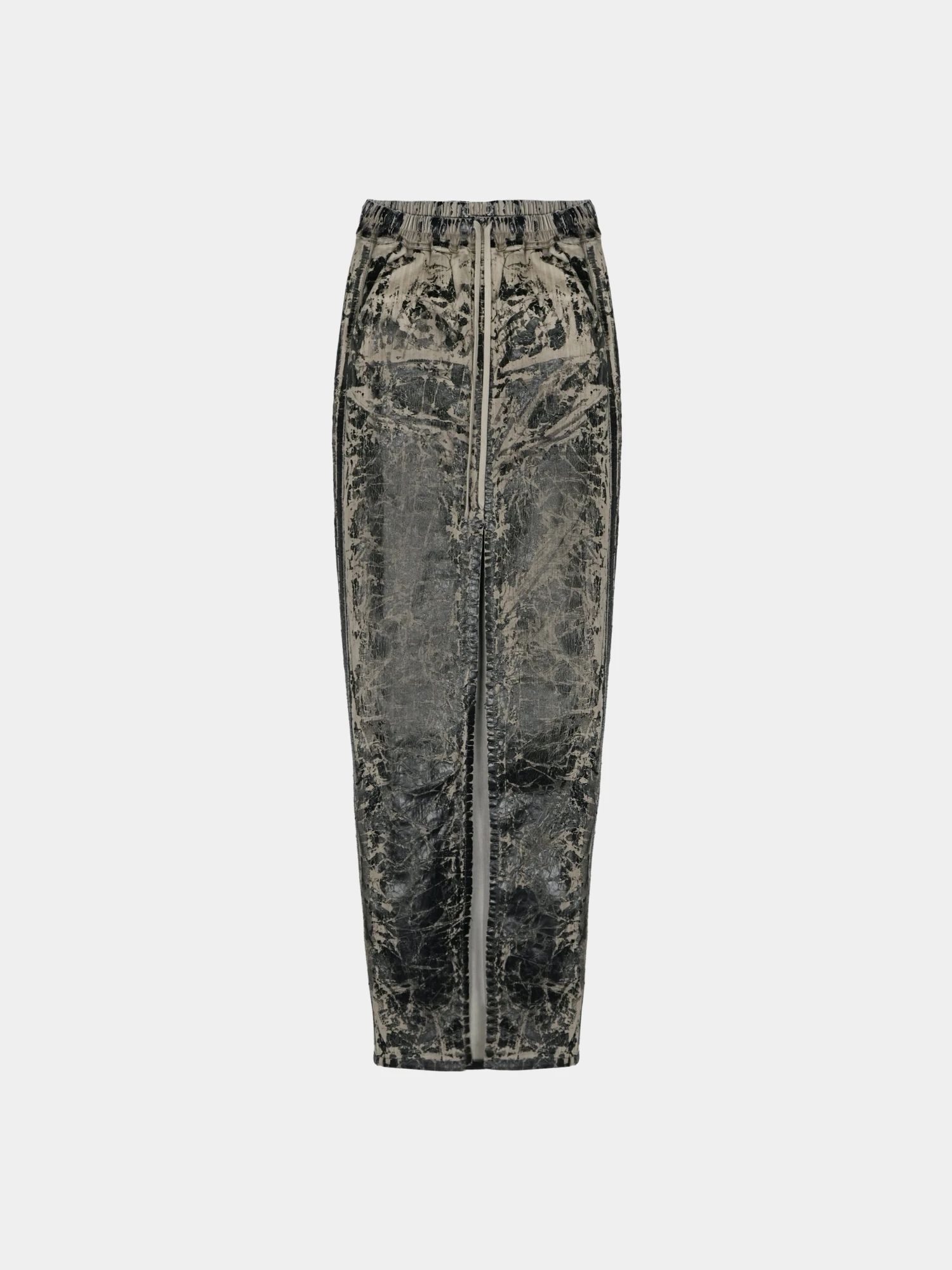 Женская юбка RICK OWENS DRKSHDW Phleg Pillar Washed Foil Black
