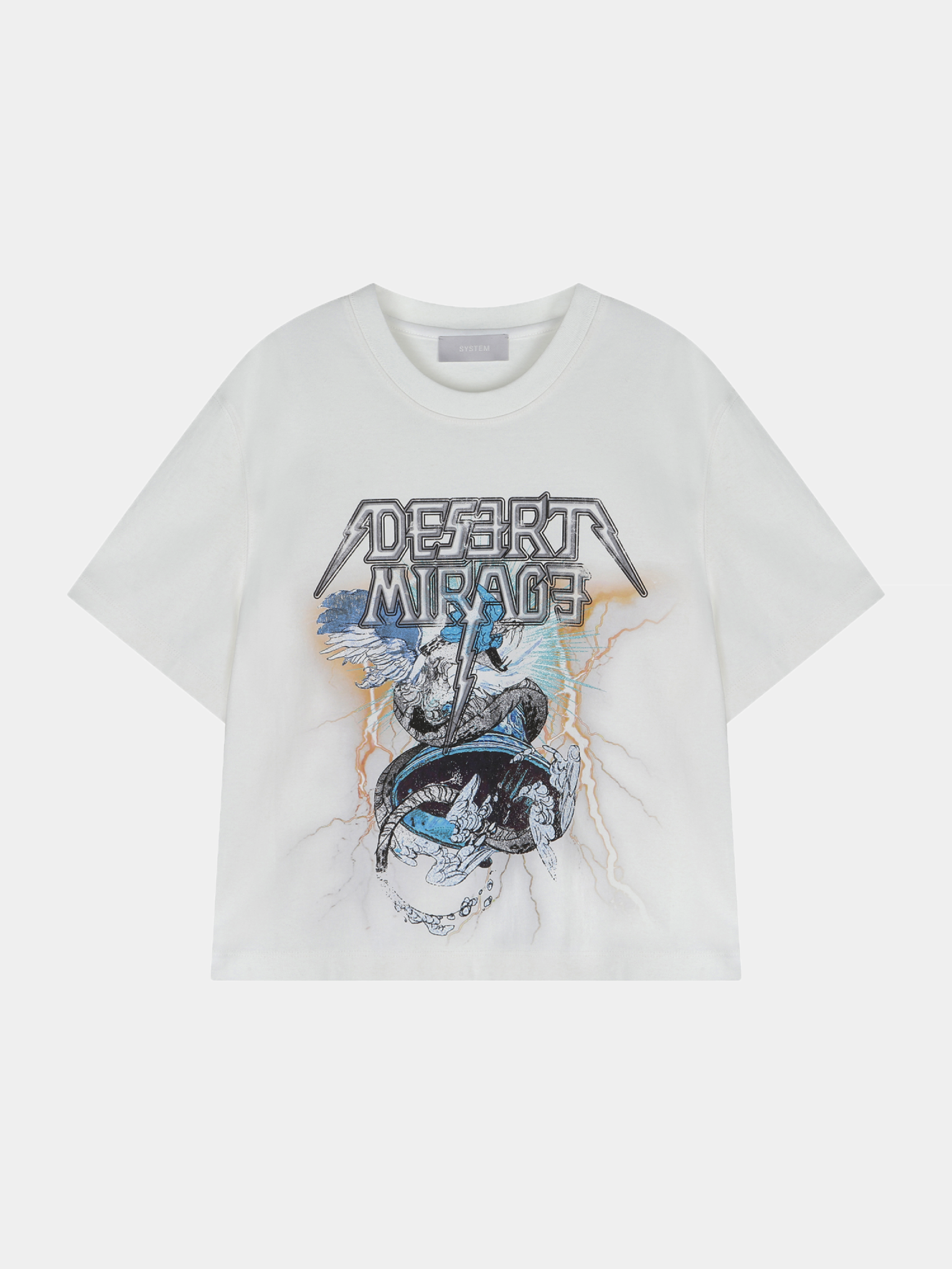 Женская футболка System Half Sleeve Off White