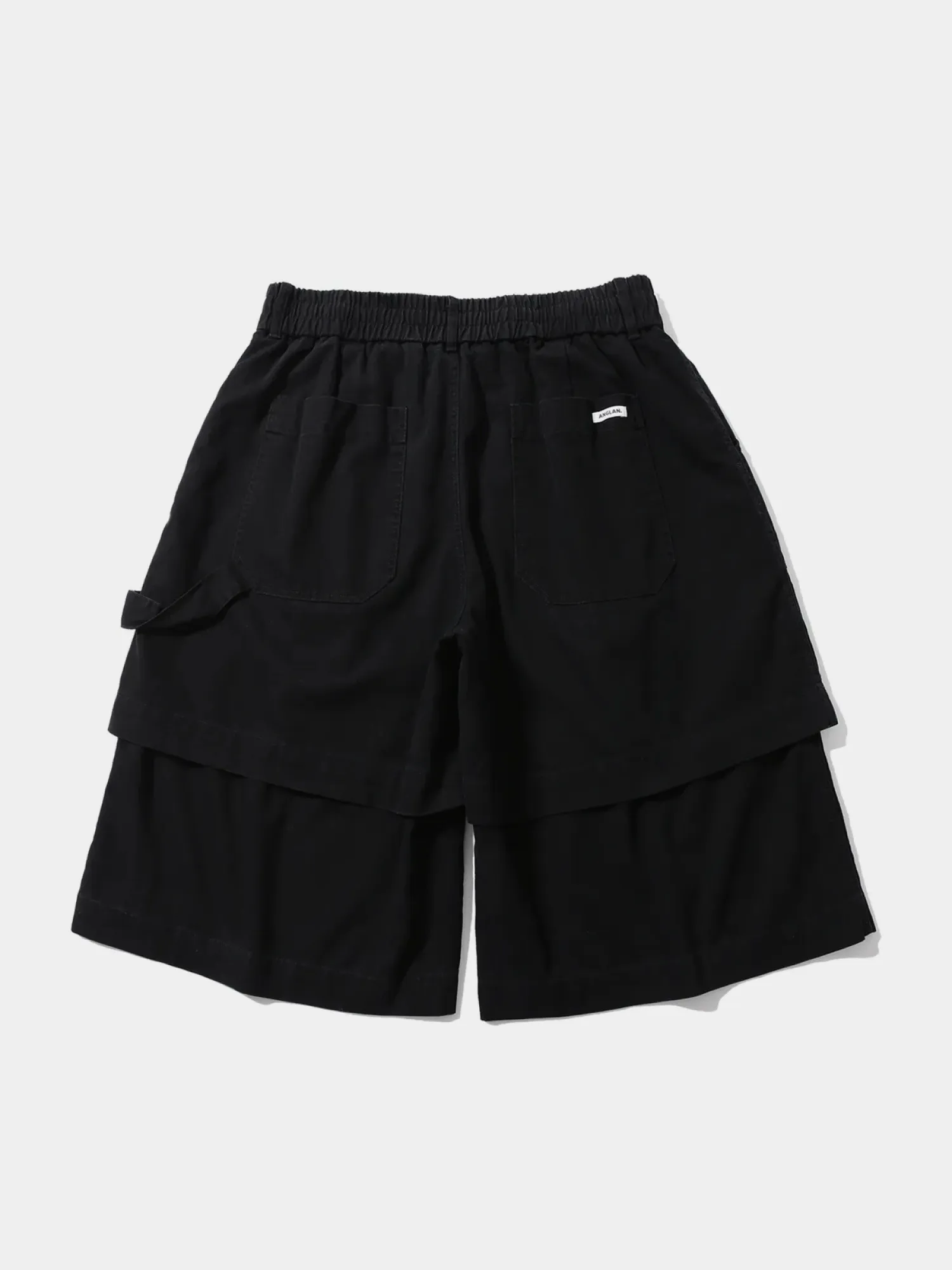 Шорты ANGLAN Layered Half Fatigue Half Pants Black