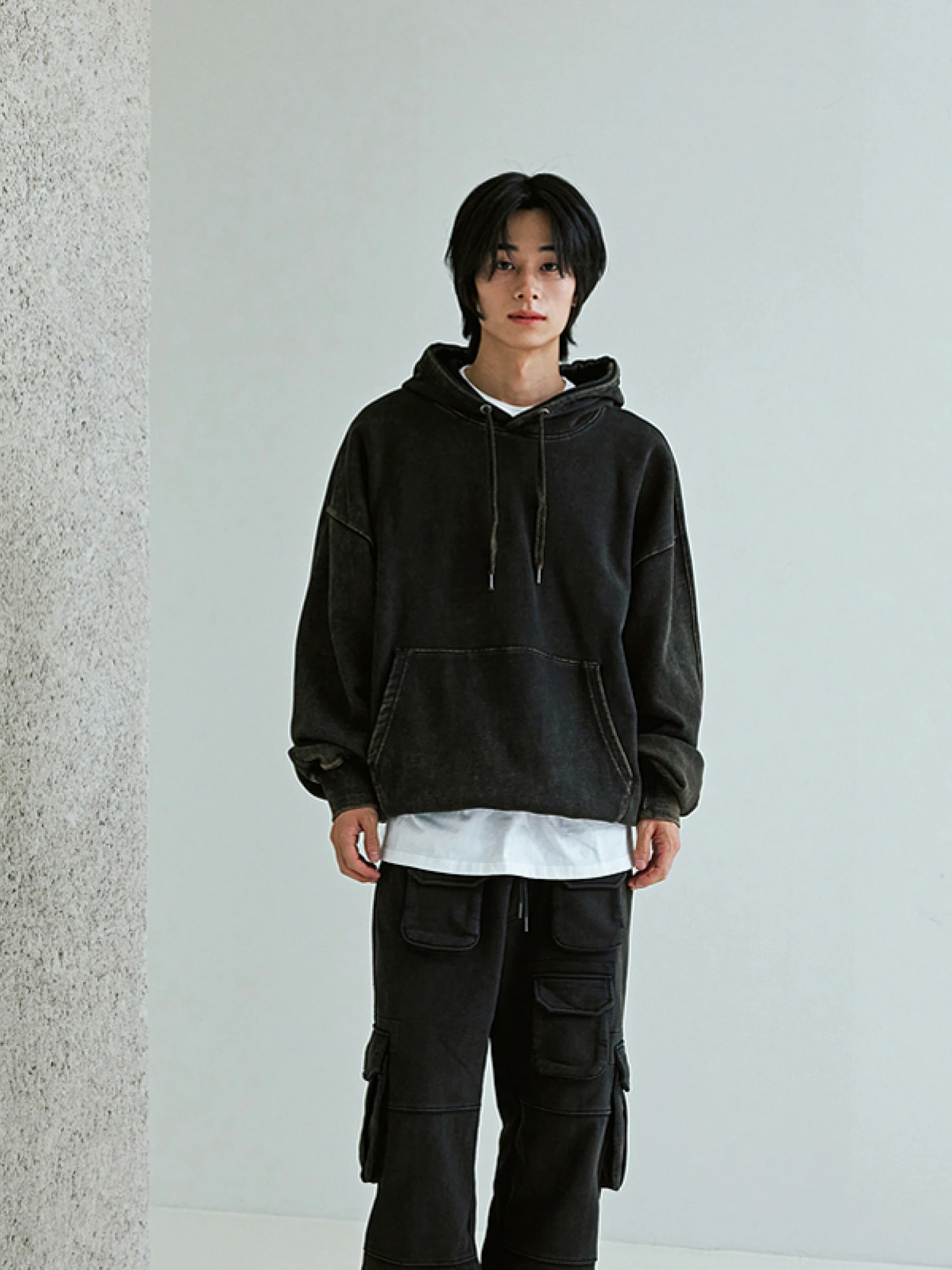Худи FrizmWORKS OG Vintage Dyeing Pullover Black Brown