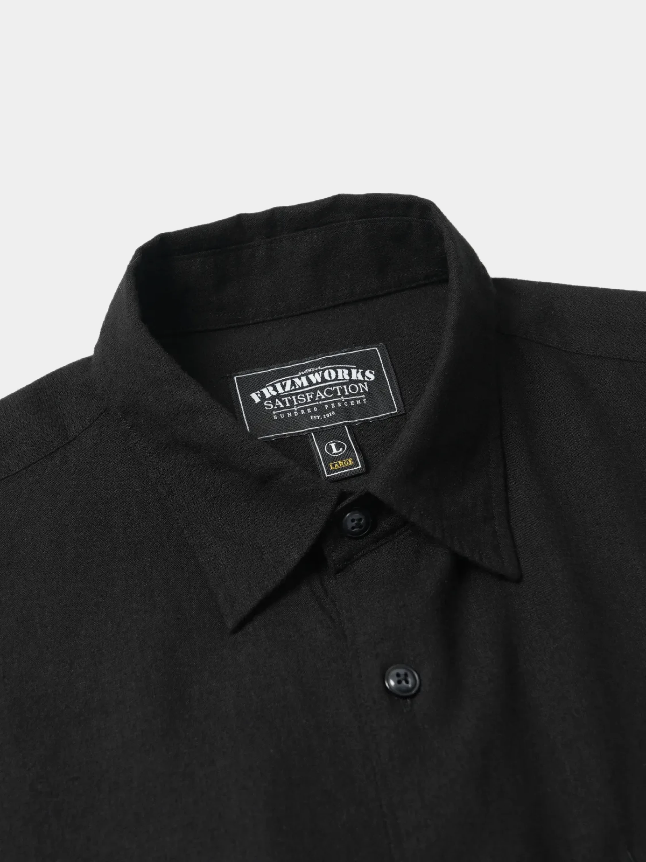 Рубашка FrizmWORKS Silky Linen Relaxed Shirt Black