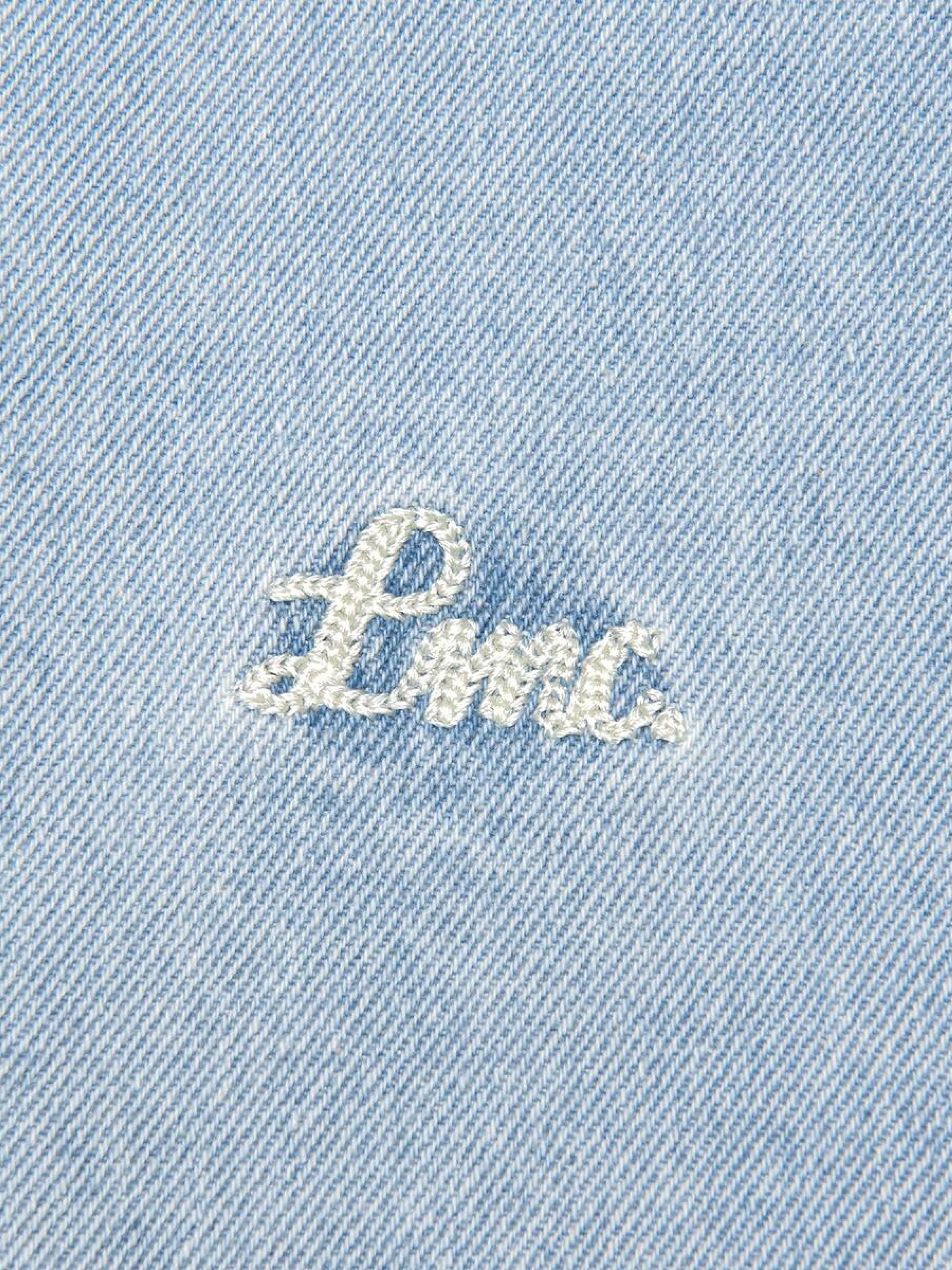 Рубашка LMC Brush Washed Denim Shirt Light Blue