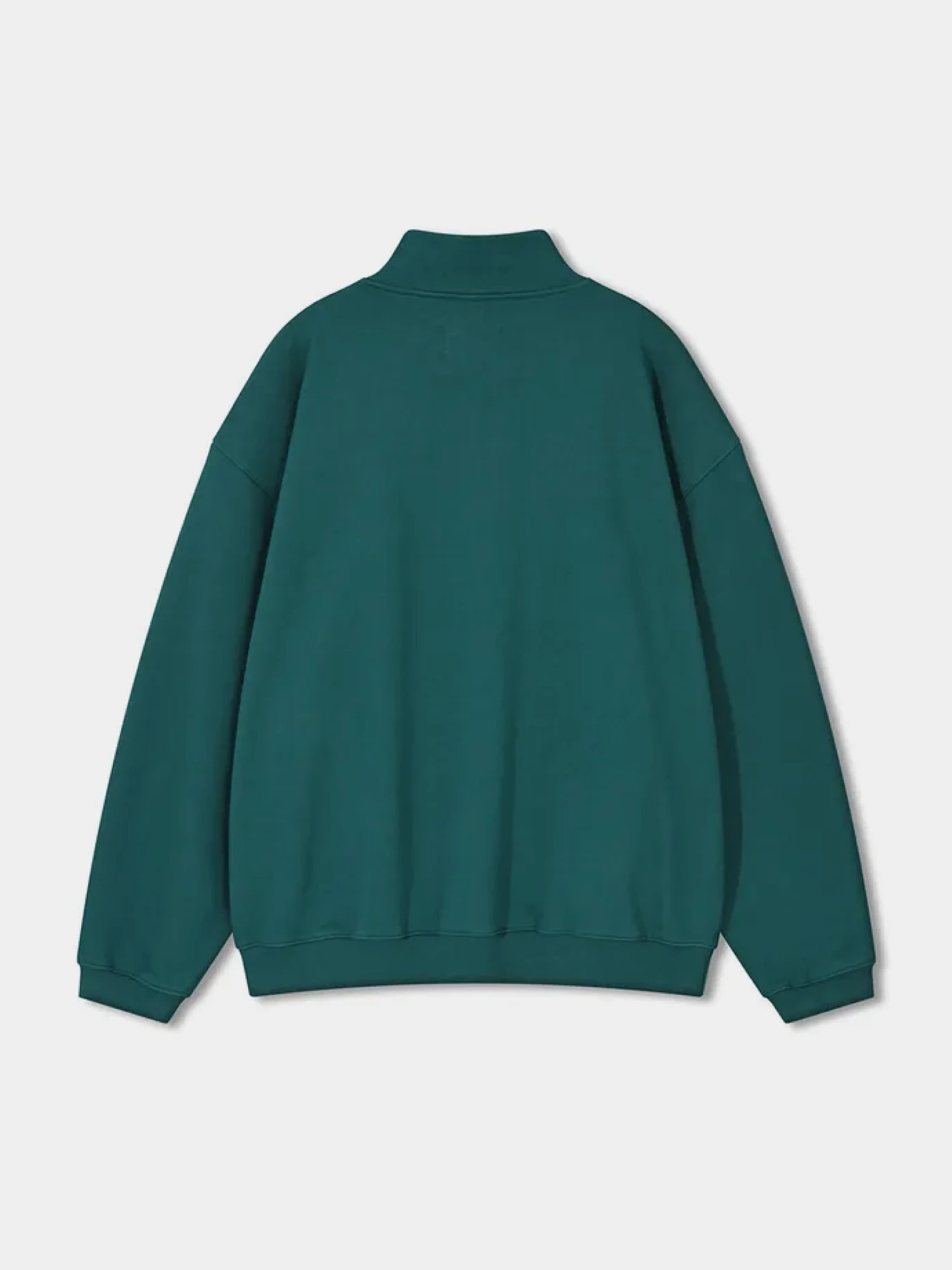 Халф-зип ANGLAN Applique Sweat Half Zip Up Blue Green
