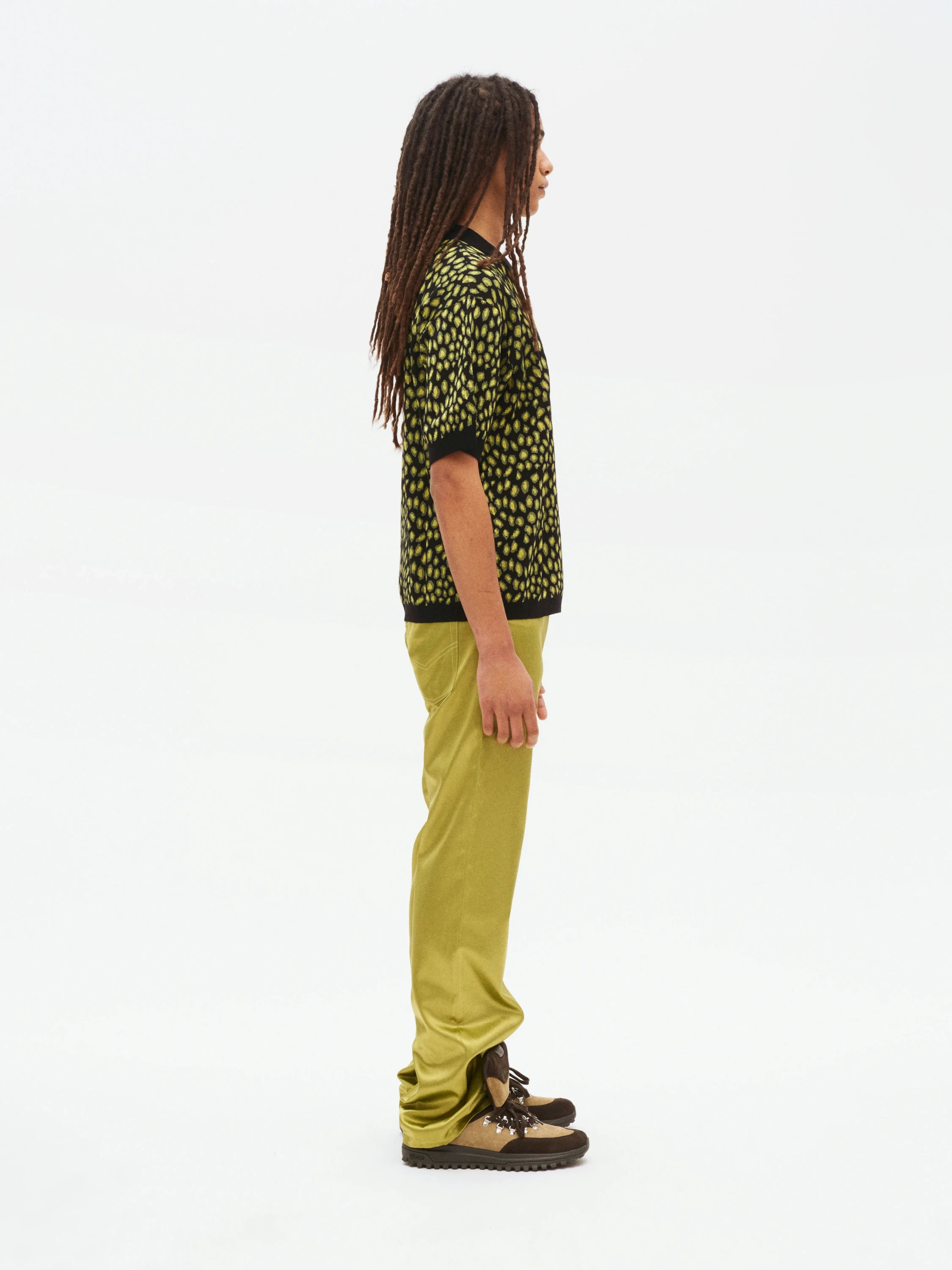 Поло Bluemarble Knit Leopard Jaquard Polo Shirt