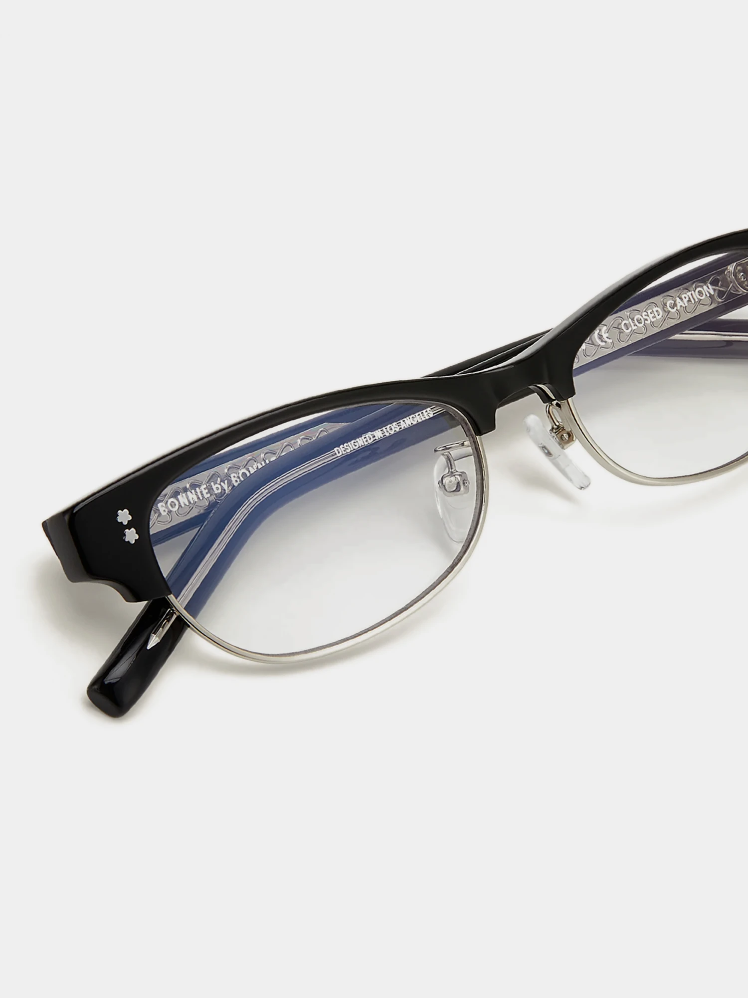 Очки Bonnie Clyde Closed Caption Black & Clear Lens