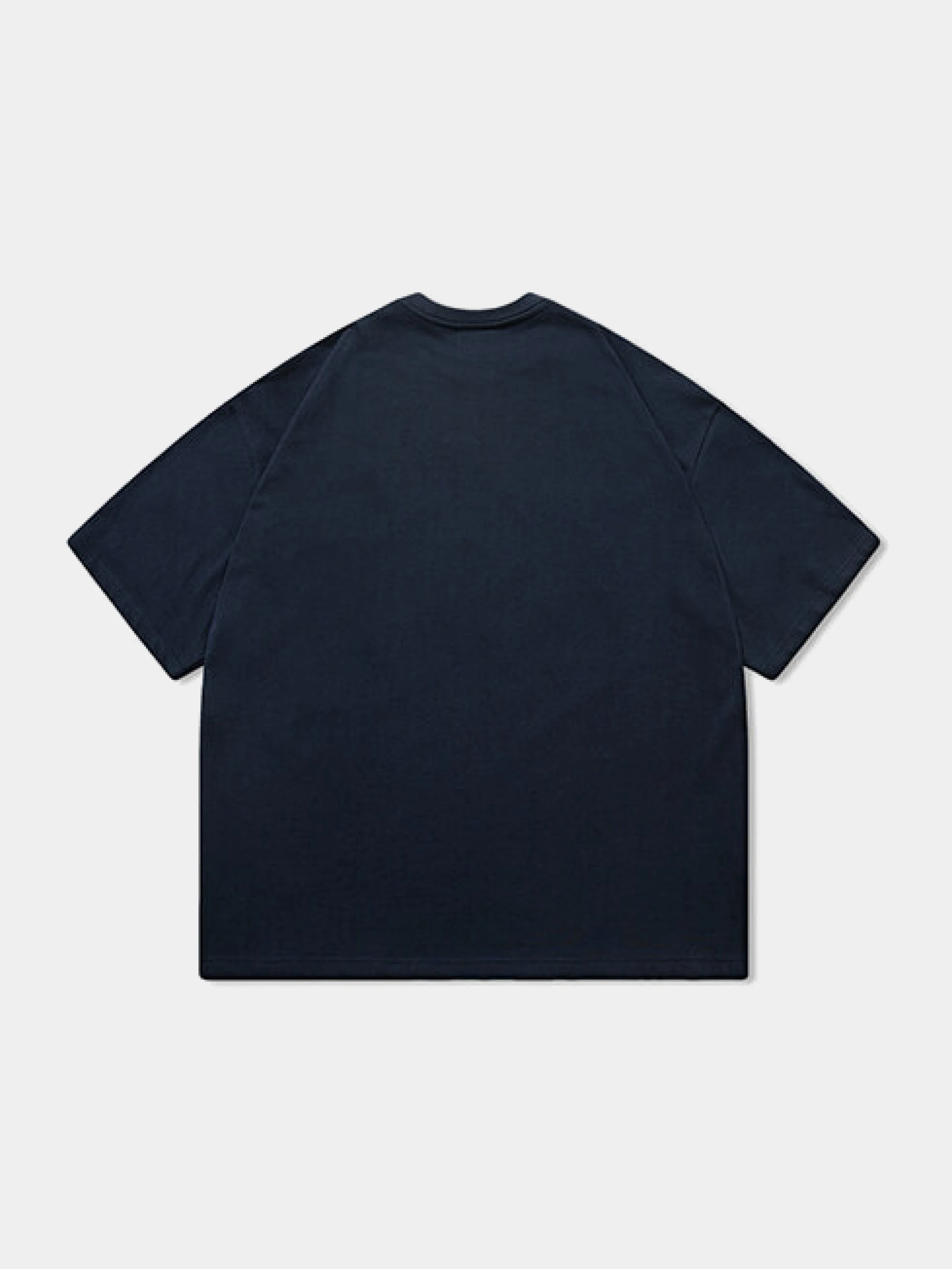 Футболка ANGLAN Applique Logo Half Tee Navy