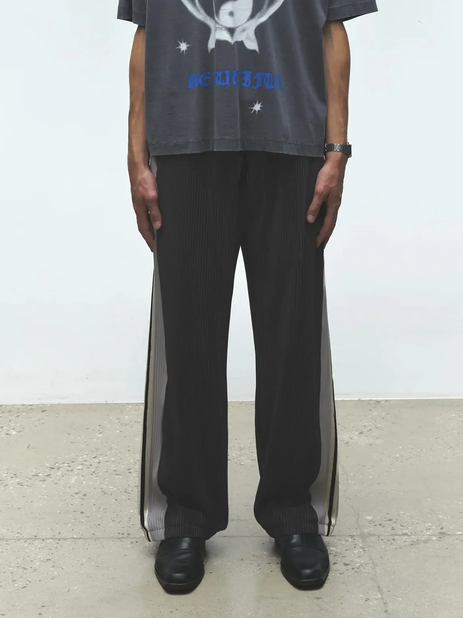 Брюки Jungles Jungles Panel Pleat Black