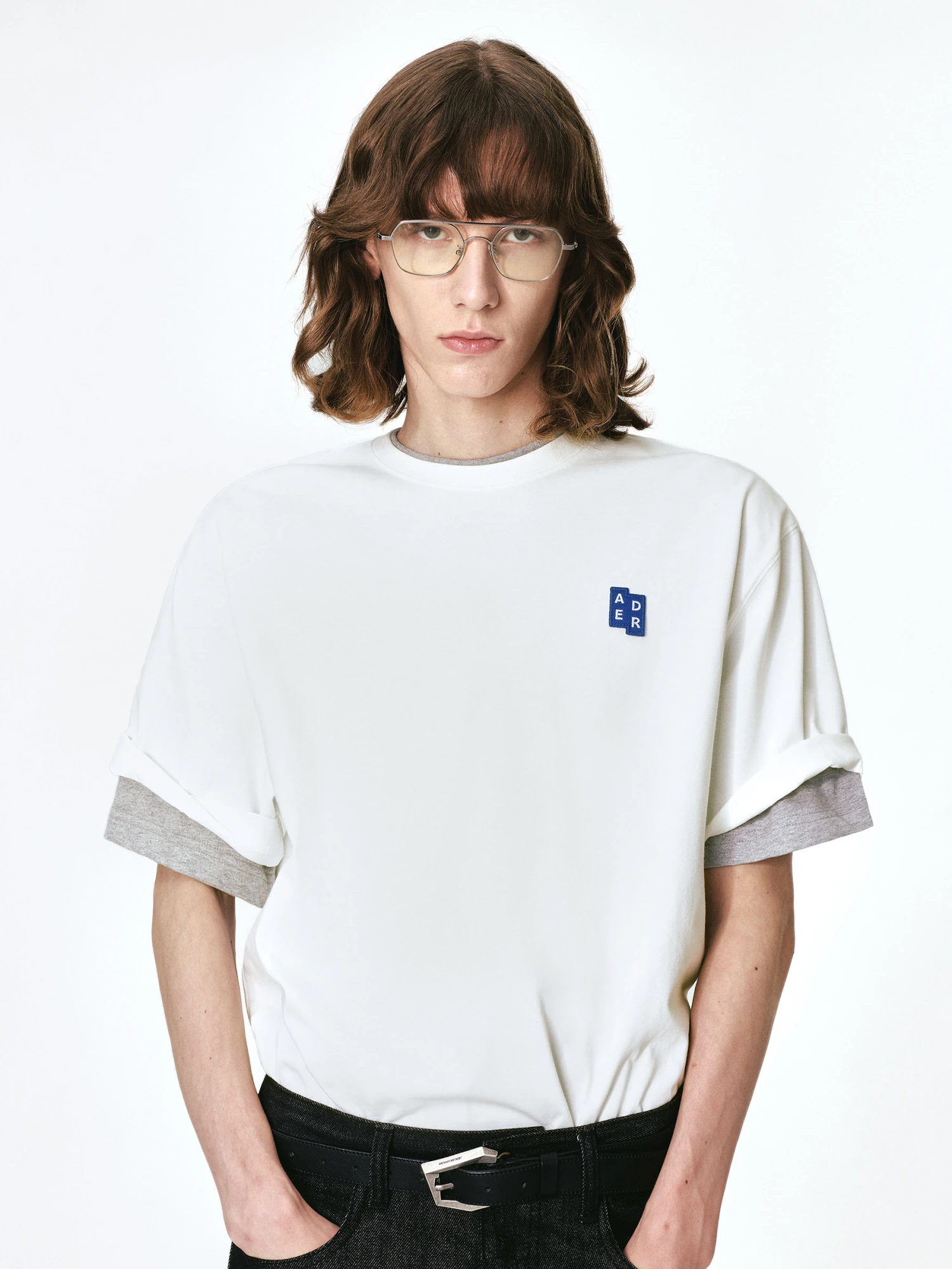Футболка ADERERROR Sig; BL Tag T-Shirt 01 Off White