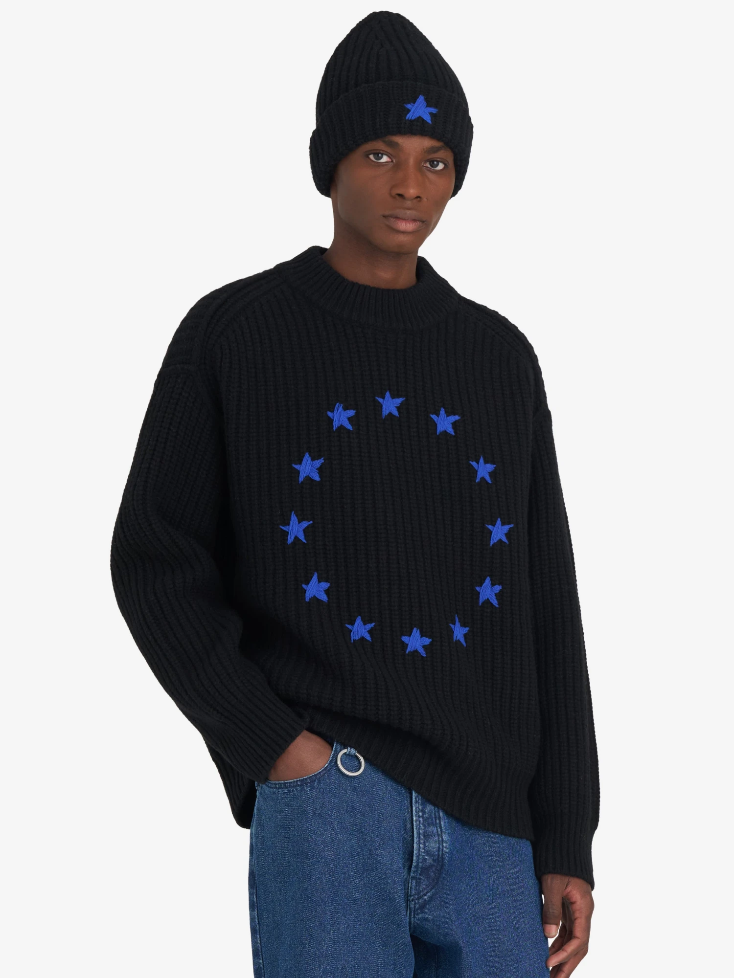 Свитер Études Ribbed Round Neck Europa Black