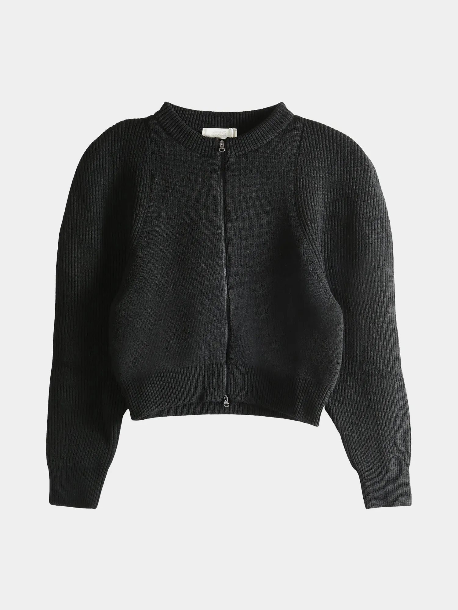 Женский кардиган AMOMENTO Cut Out Rounded Black