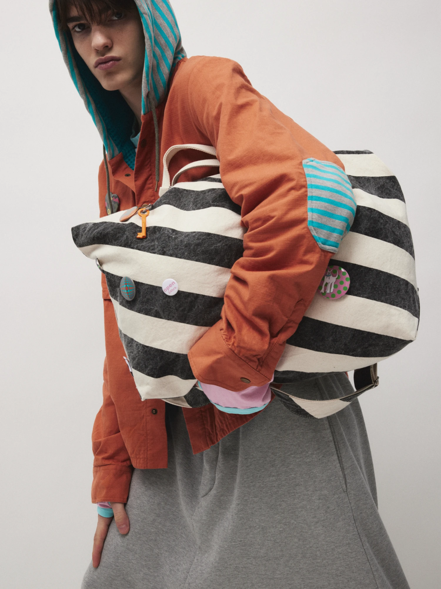 Сумка Siniy Vsadnik Stripe Laundry Bag Milk/Vintageblack