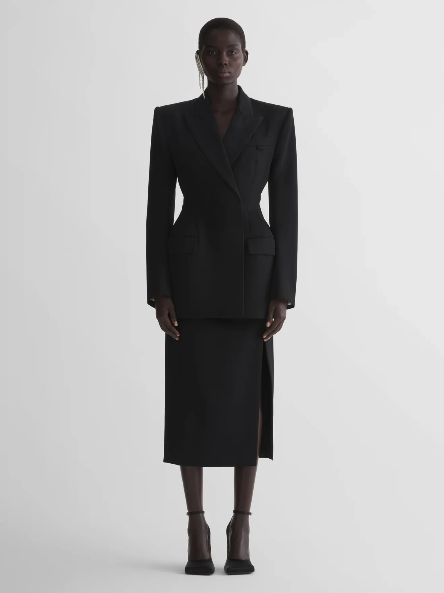 Женский пиджак MUGLER Hourglass Black