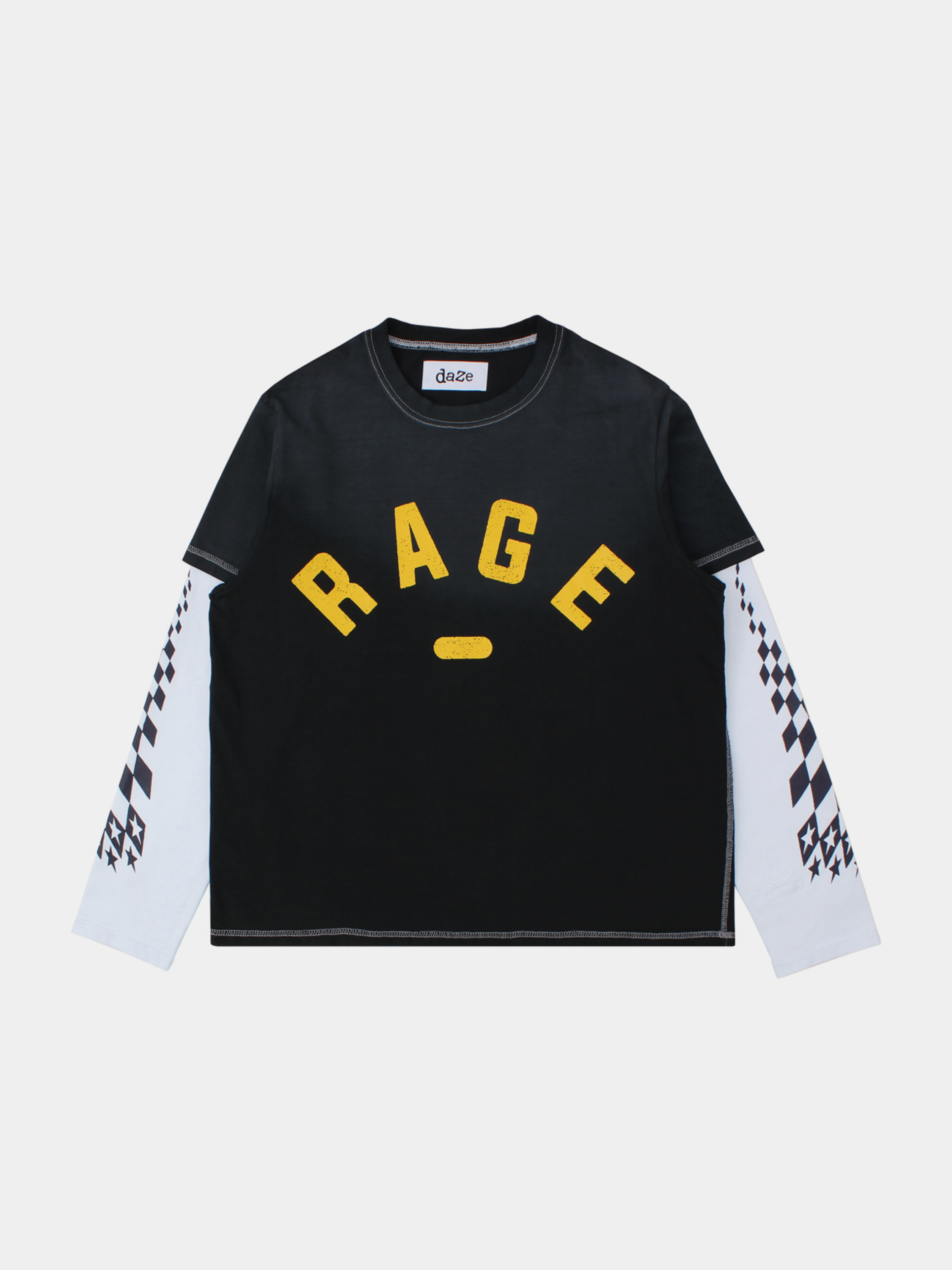 Лонгслив DAZE x CO-OP Garage Rage Black/White