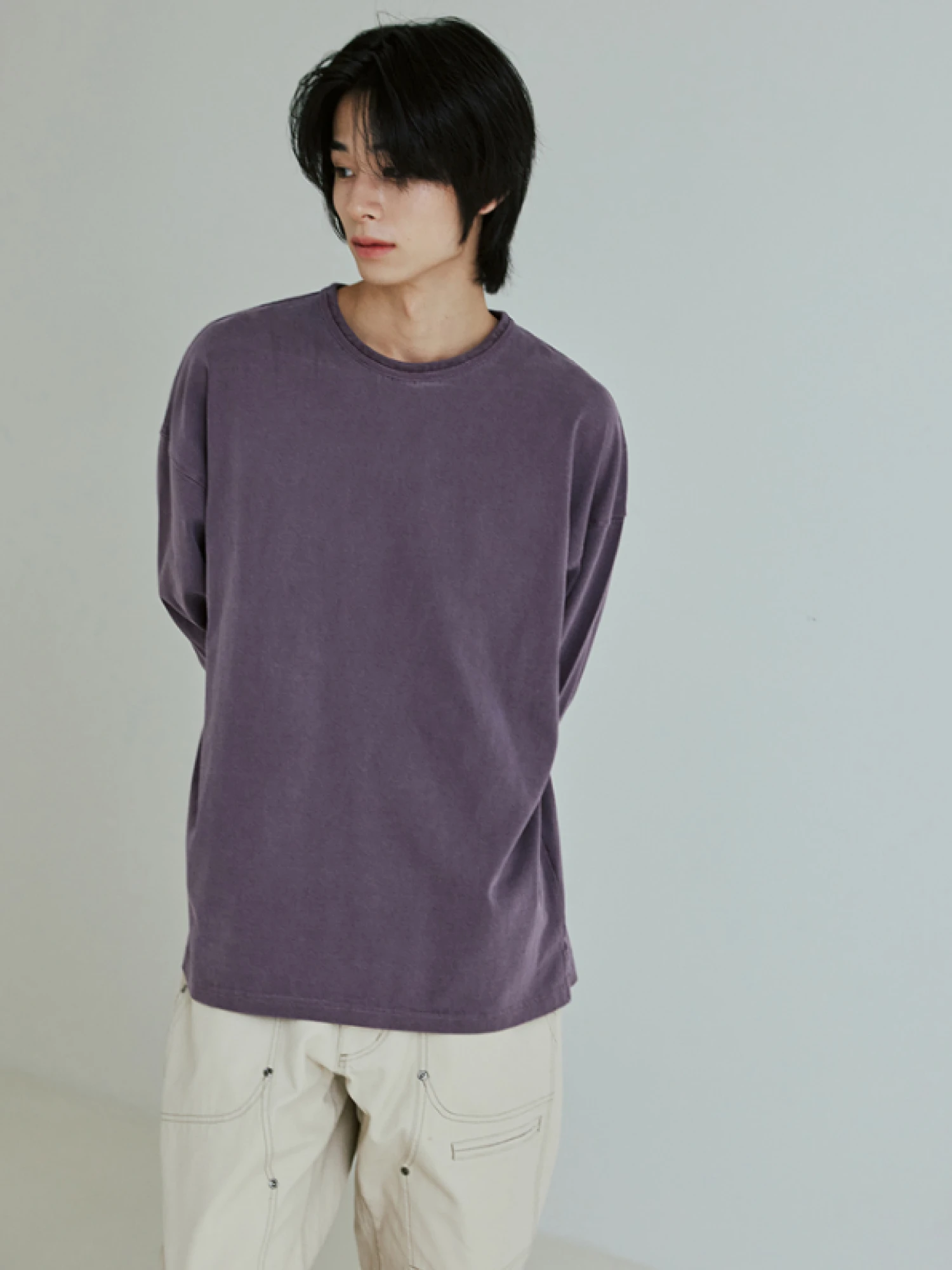 Лонгслив FrizmWORKS Og Pigment Dyeing L/S Purple