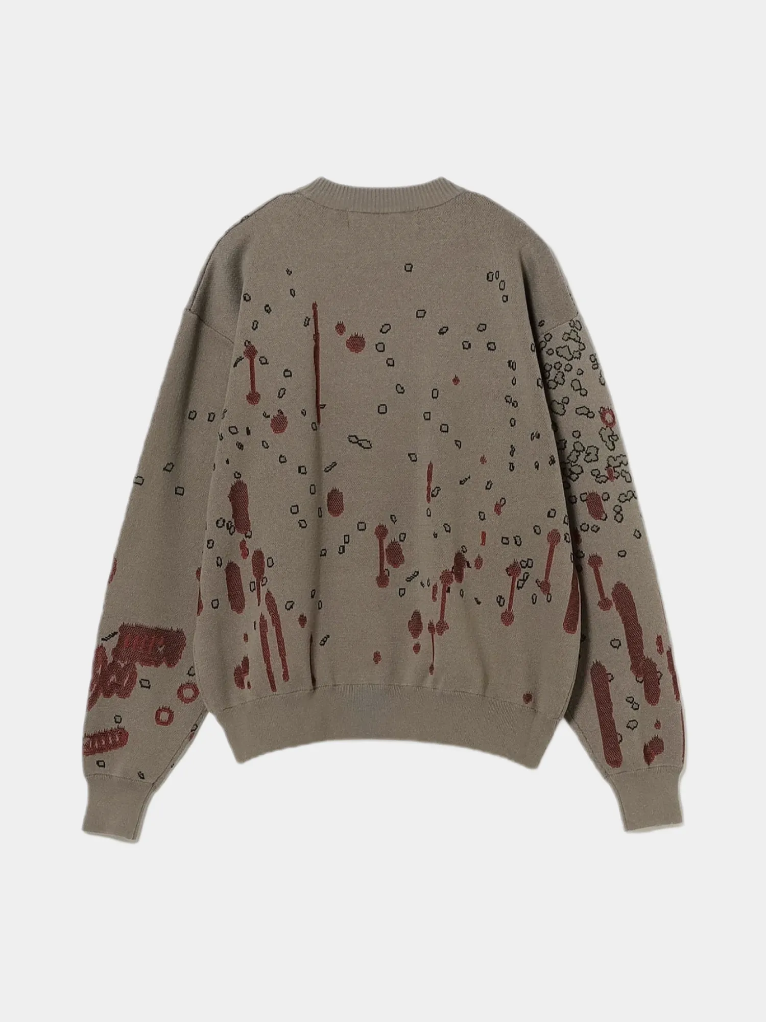 Свитер BAL ORIGINAL Drip Jacquard Cotton Dull Gray