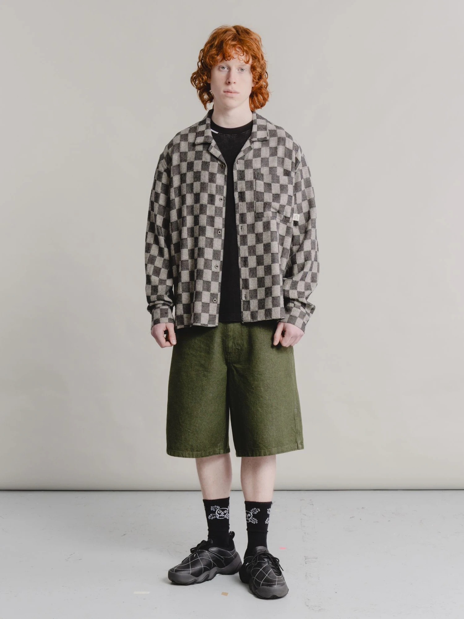 Рубашка Heresy Trellis Revere Black Check