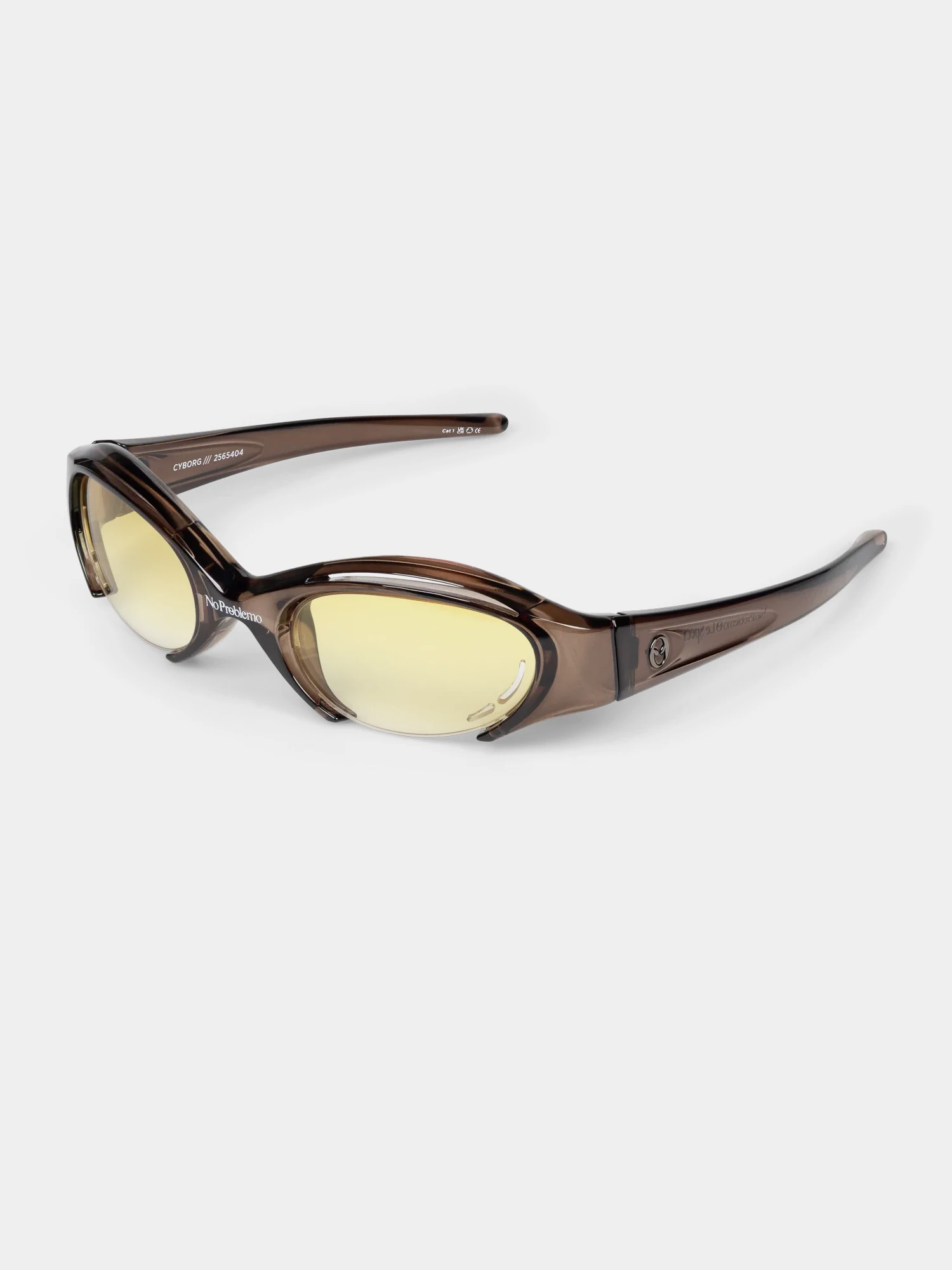 Очки NO PROBLEMO x LE SPECS Cyborg Cocoa/Amber Grad