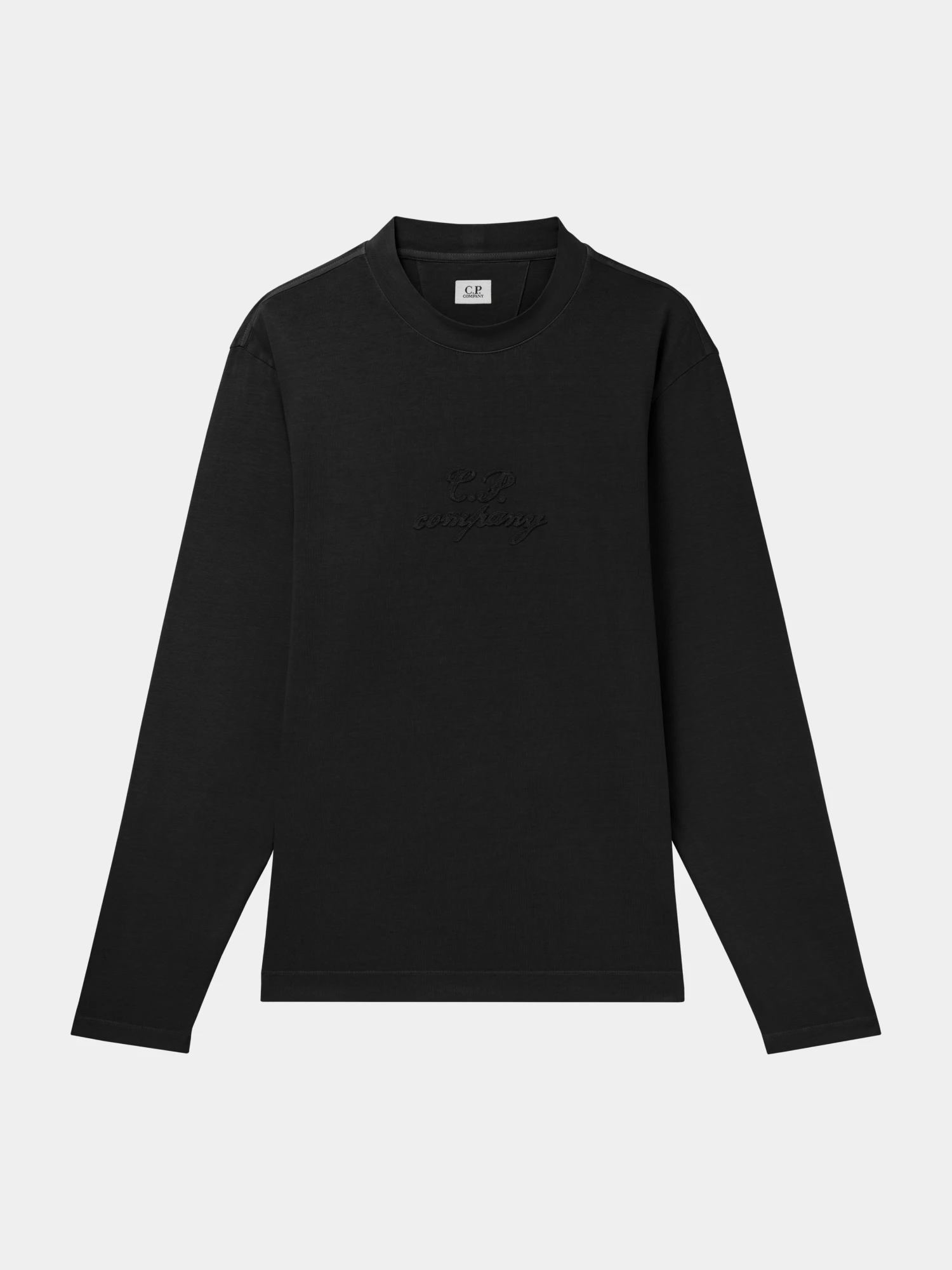 Лонгслив C.P. Company 1020 Jersey Logo Black