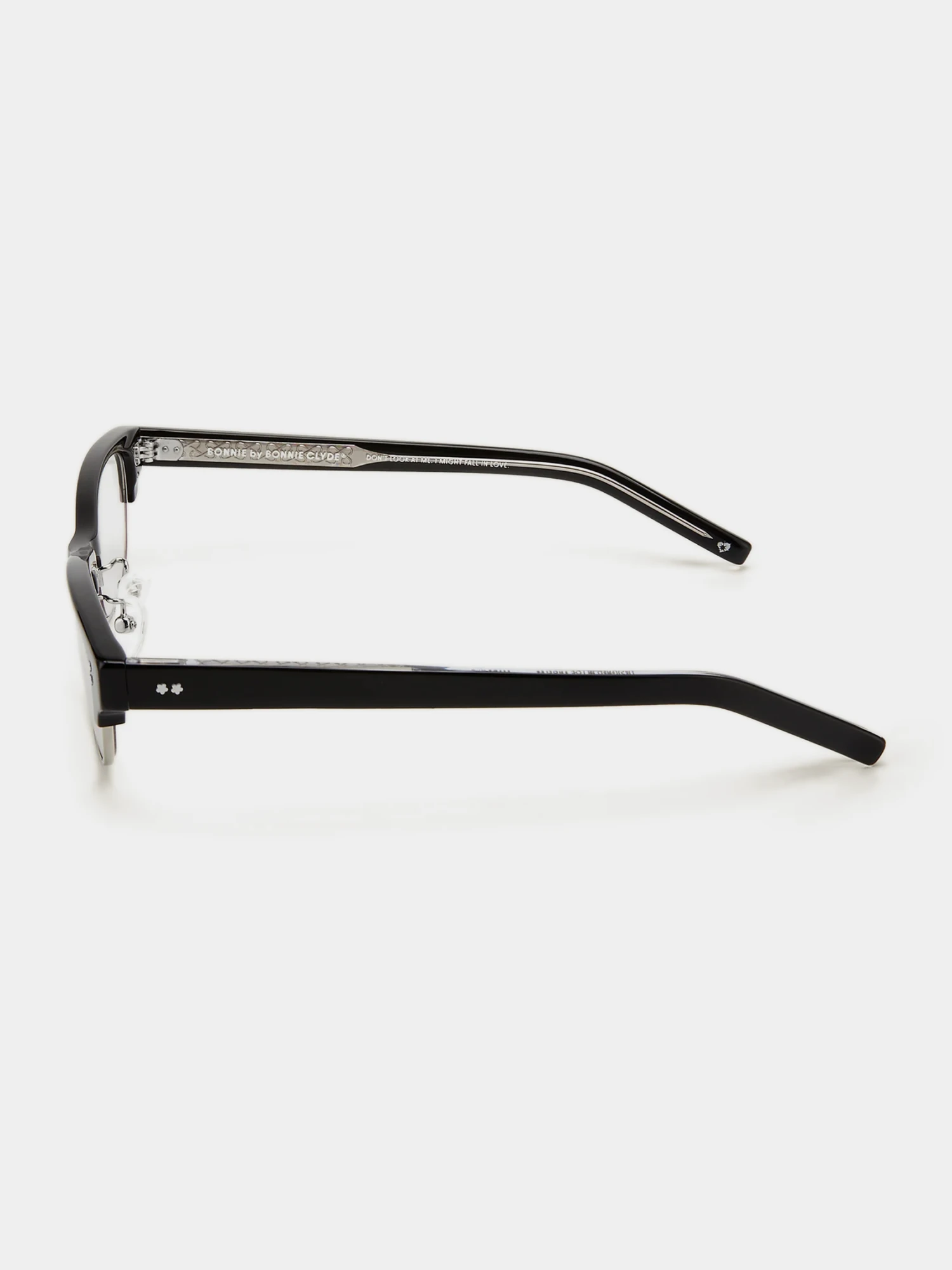 Очки Bonnie Clyde Closed Caption Black & Clear Lens