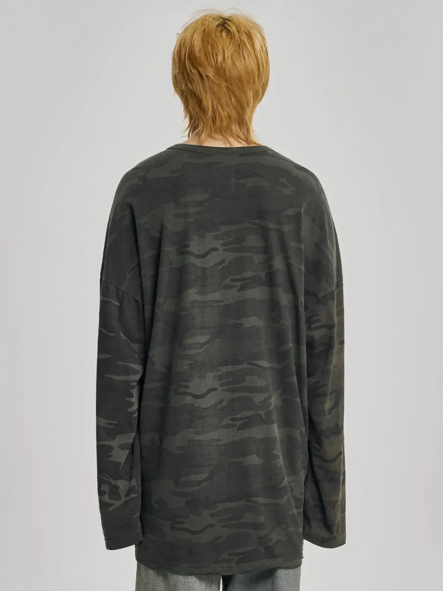 Лонгслив AJOBYAJO Camouflage Leopard Mixed Charcoal