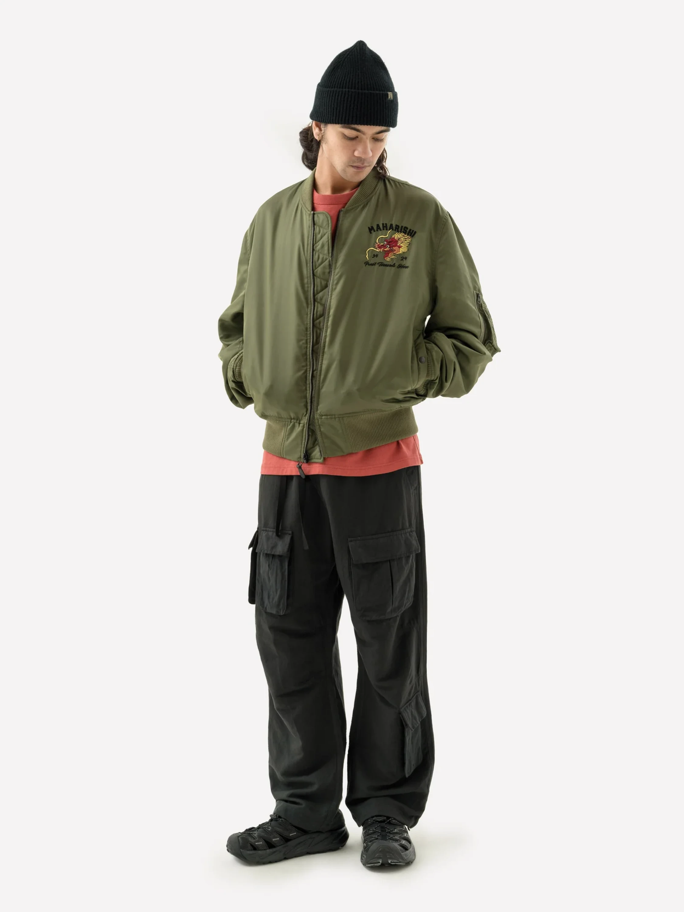 Бомбер MAHARISHI 5247 Tour Dragon Map MA1 Olive