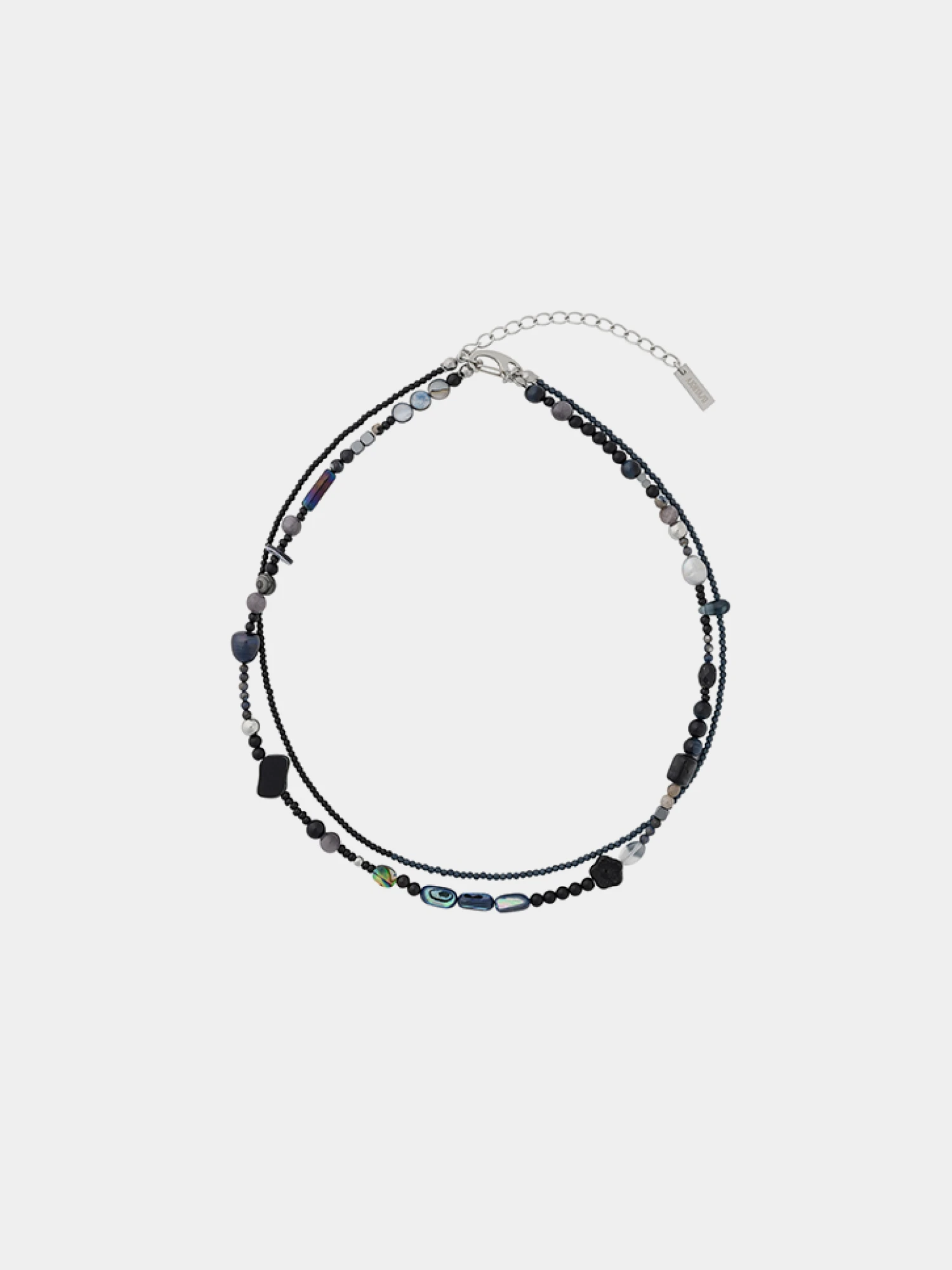 Ожерелье AJOBYAJO Black Light Beads Layered