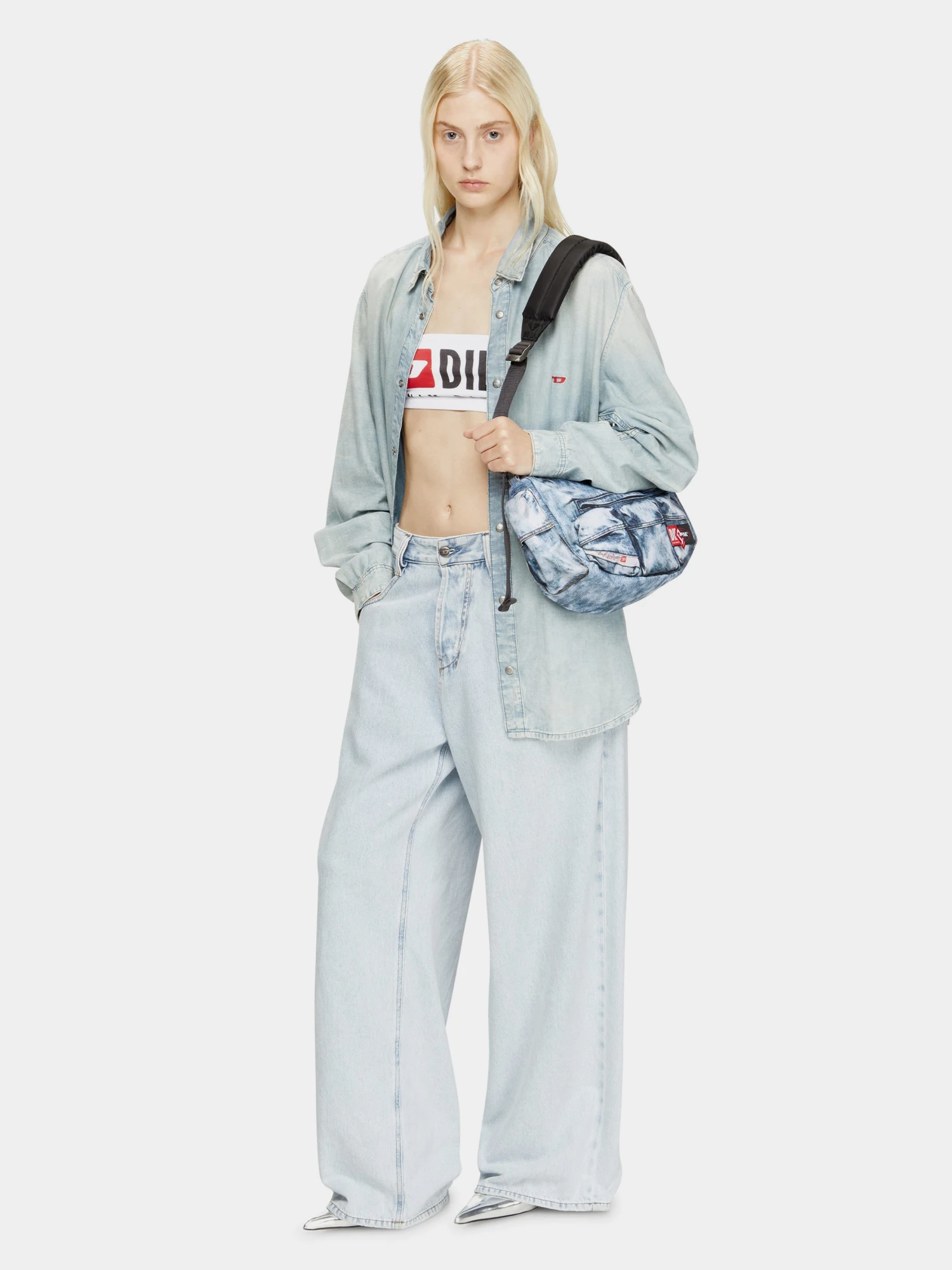 Сумка Diesel Trompe L'oeil Denim Blue