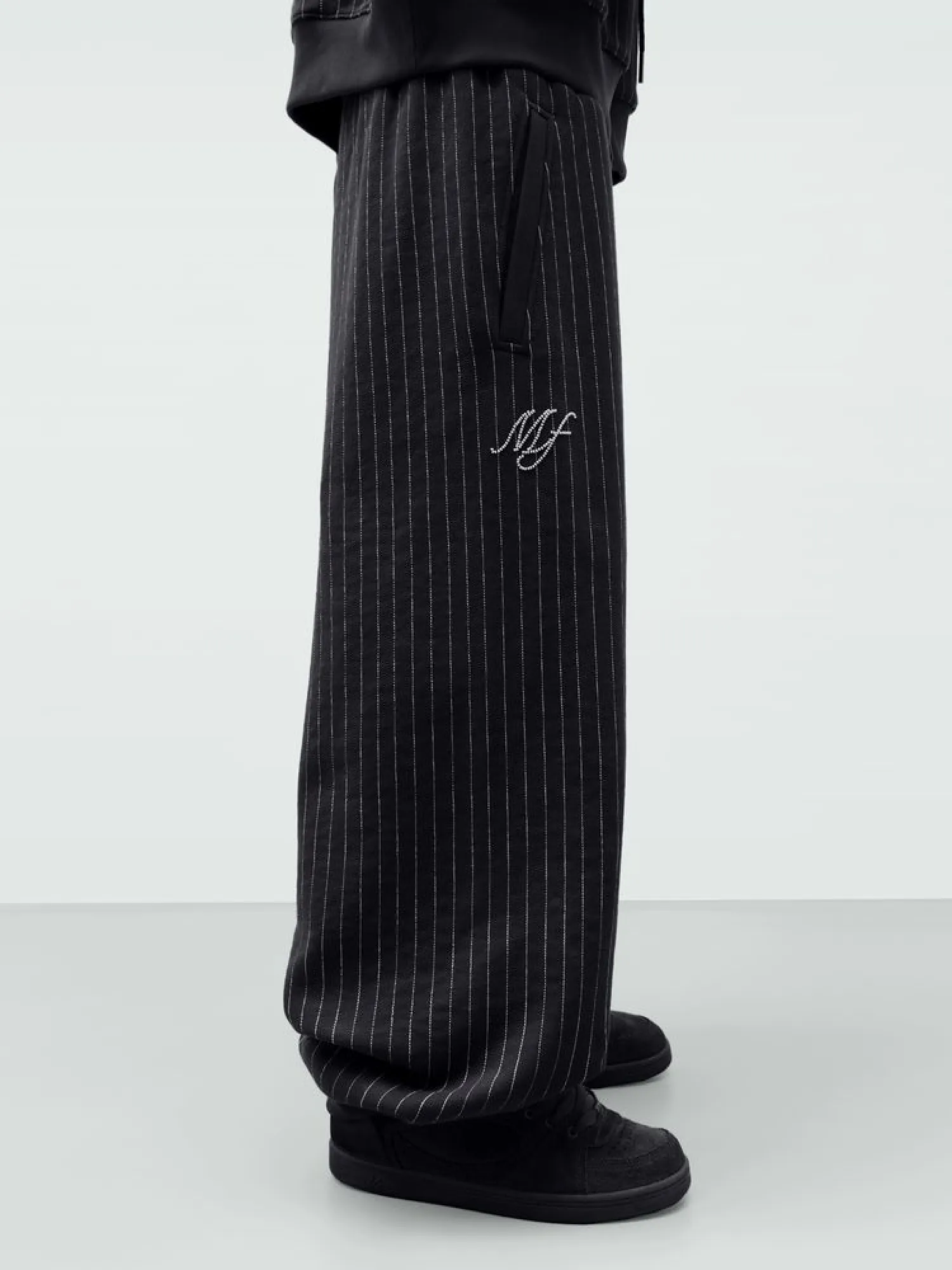 Брюки MADFRENZY Striped Stitch Black