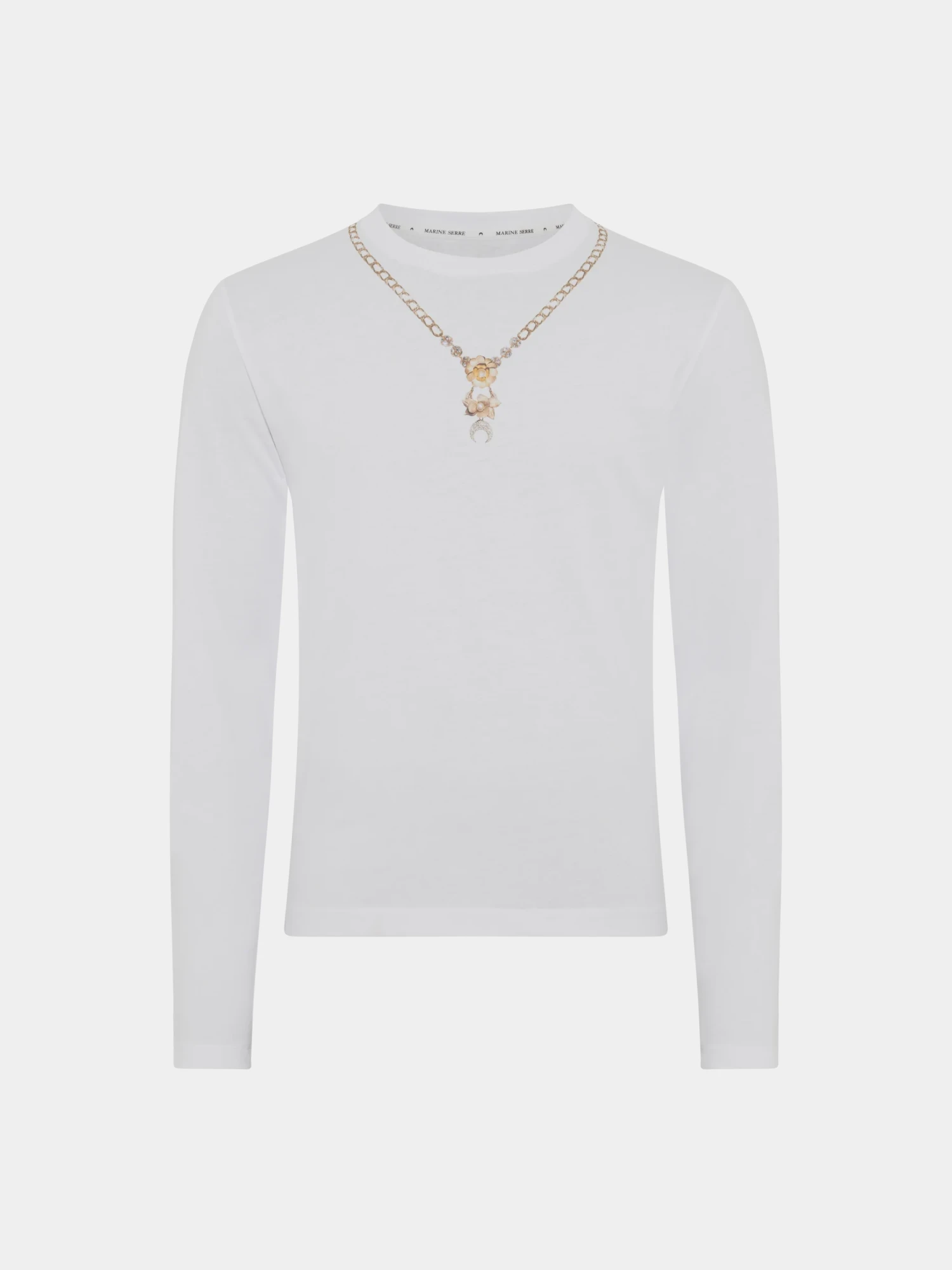 Лонгслив Marine Serre Trompe L’oiel Jewelry White
