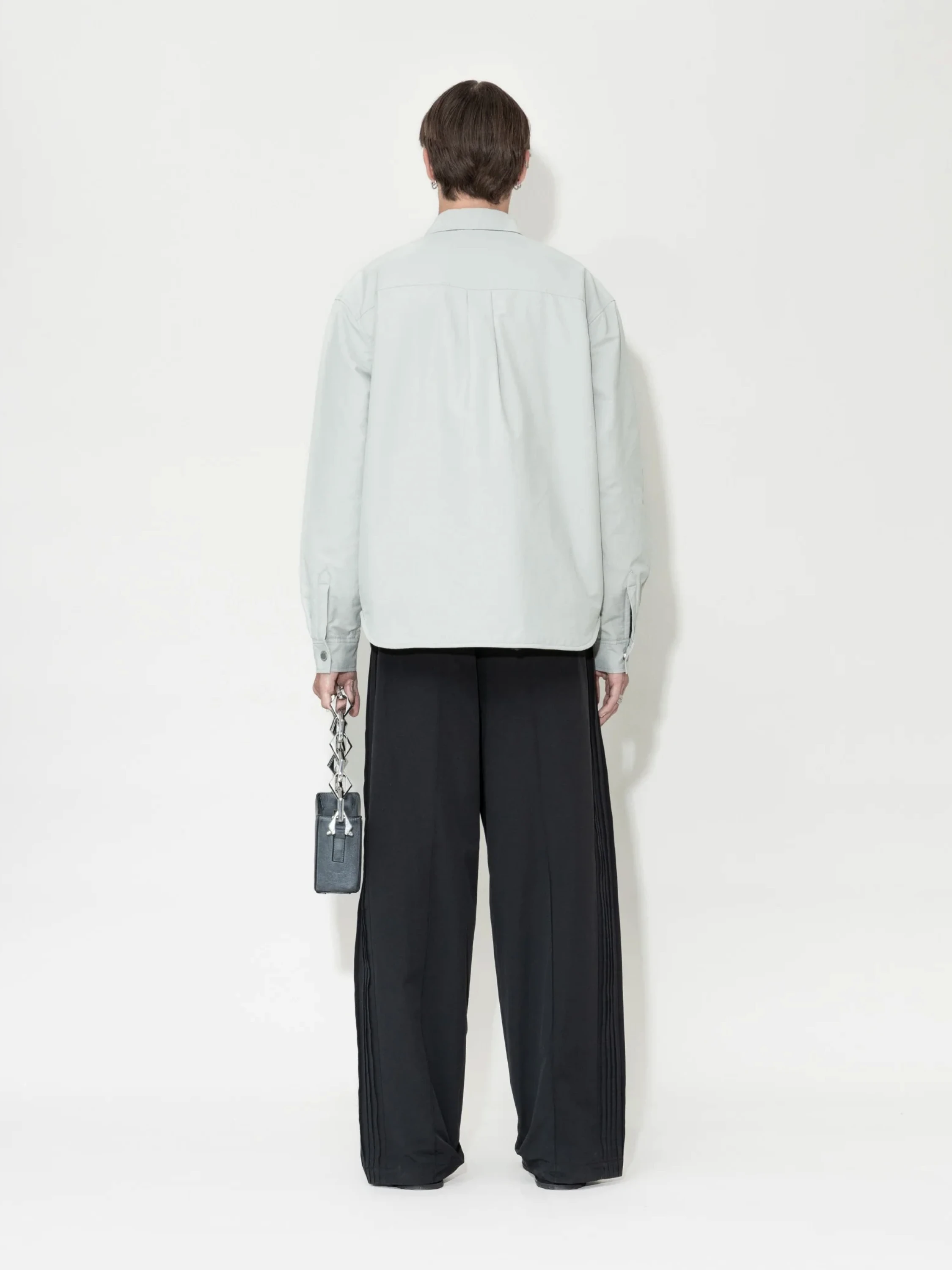 Овершот Han Kjøbenhavn Oversized Padded Overshirt Light Grey