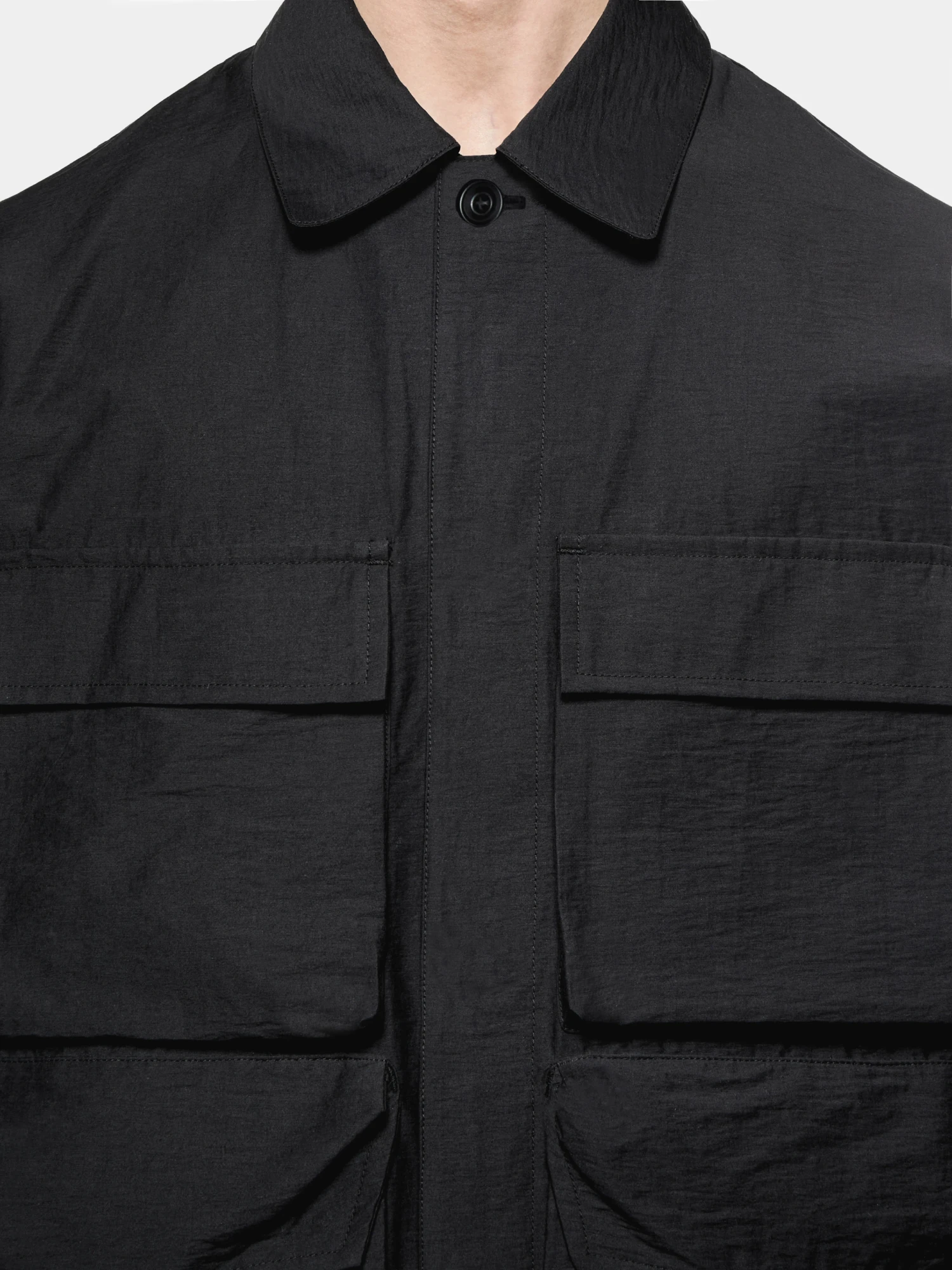 Ветровка MKI MIYUKI ZOKU Washed Cotton Nylon Box Black