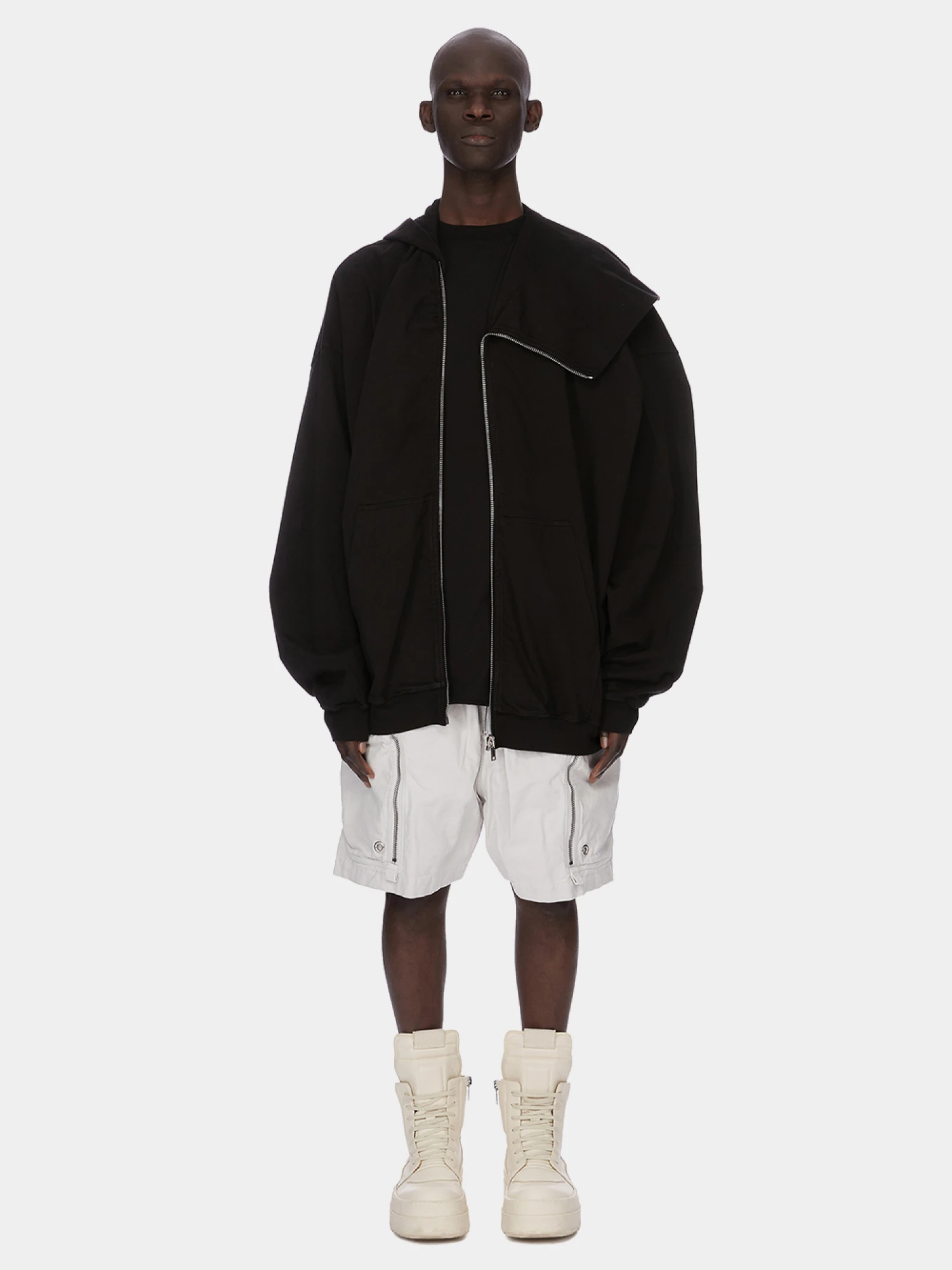 Зип-худи RICK OWENS DRKSHDW Mountain Hun Black