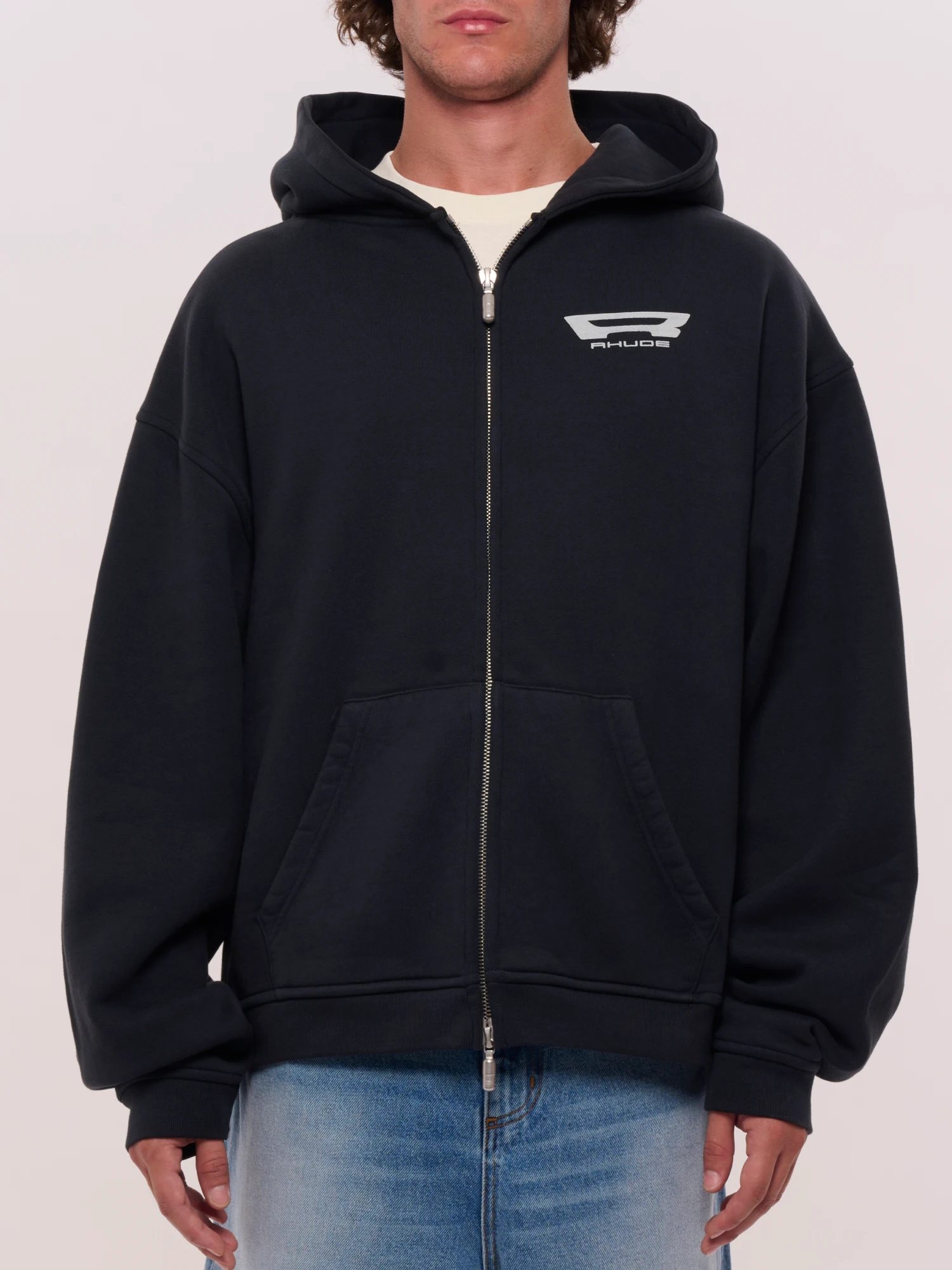 Зип-худи RHUDE Campione Full Vtg Black