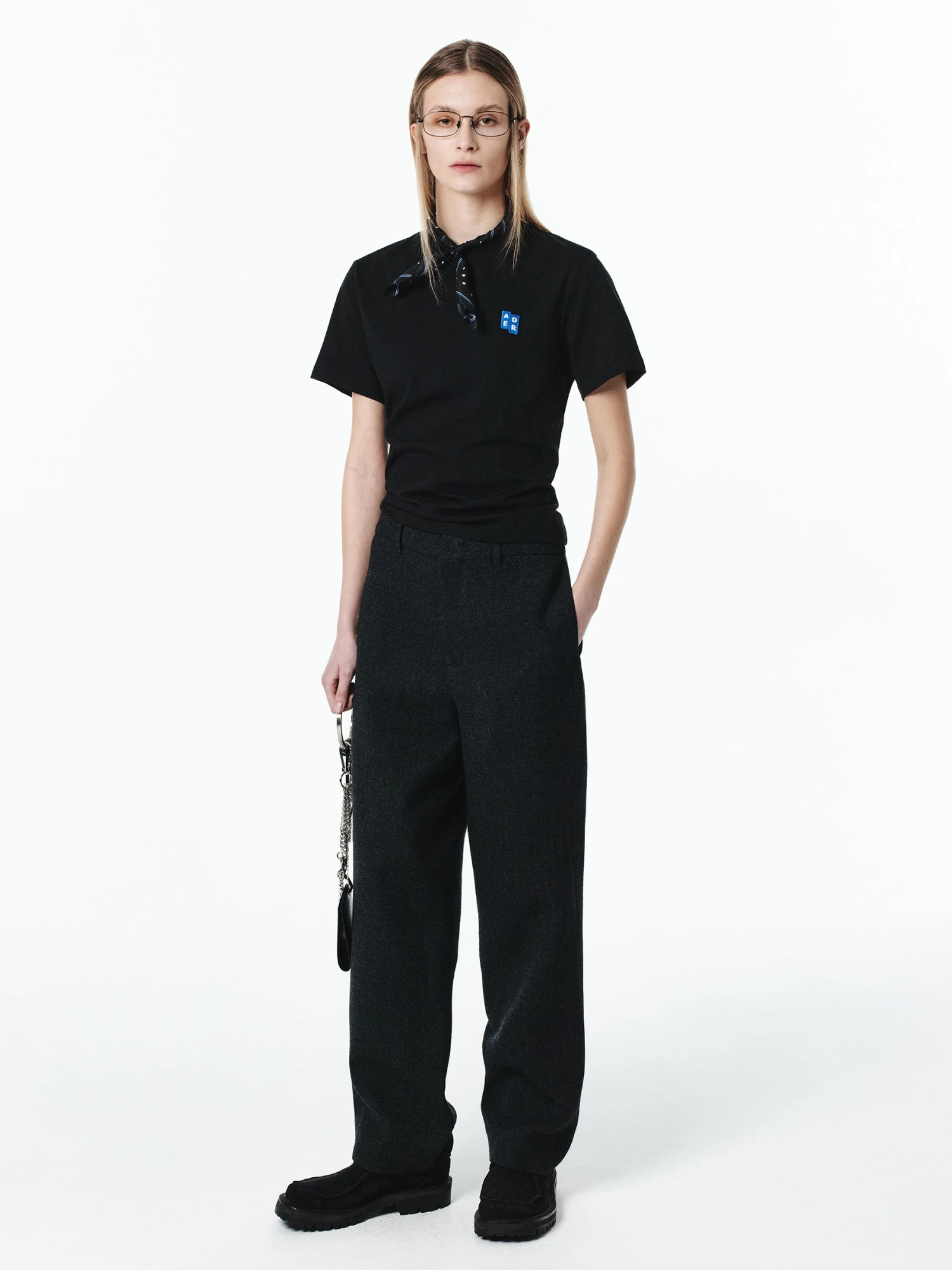 Футболка ADERERROR Sig; BL Tag T-Shirt 01 Black