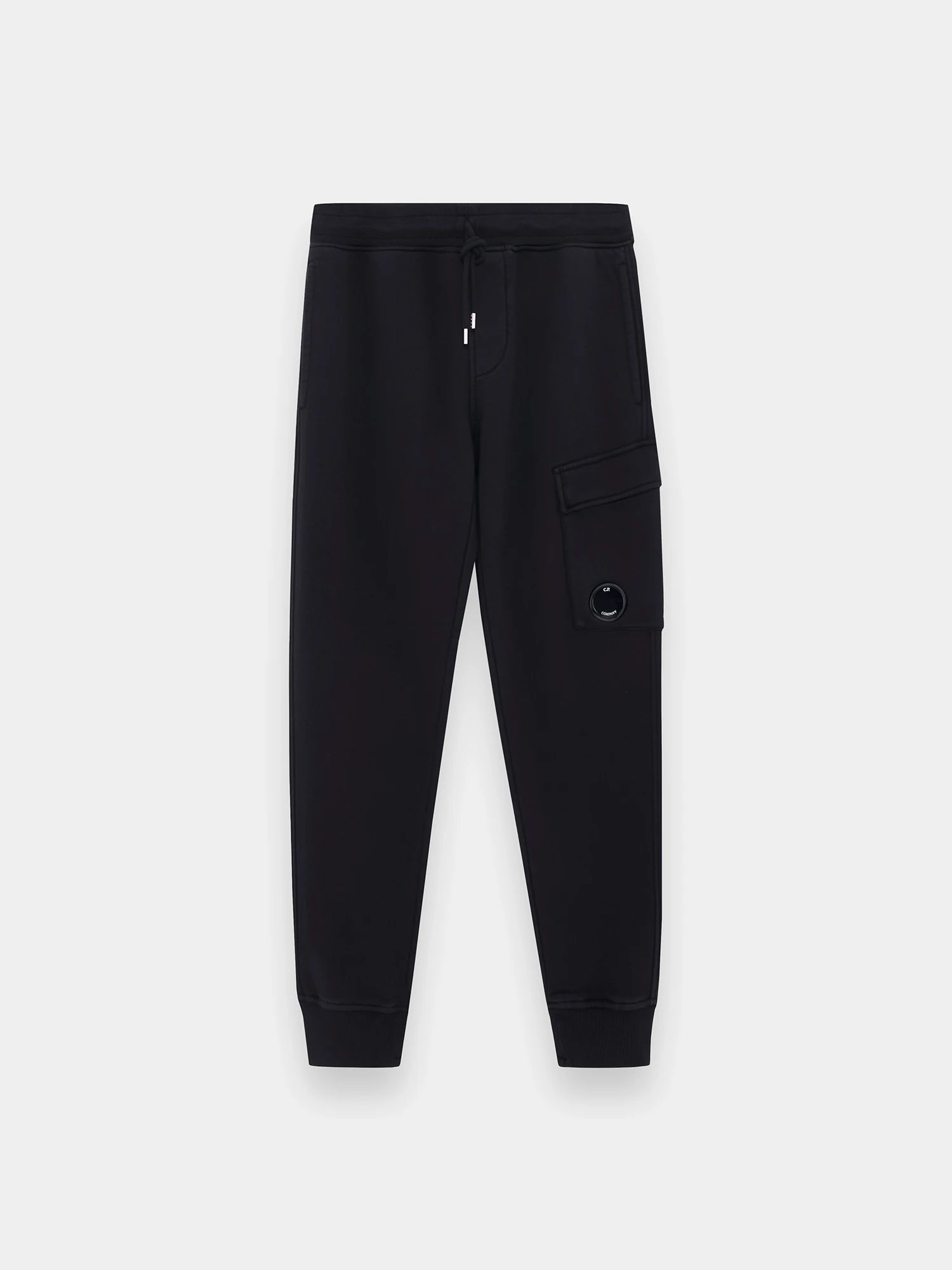 Брюки C.P. Company Cotton Diagonal Fleece Resist Dyed Black