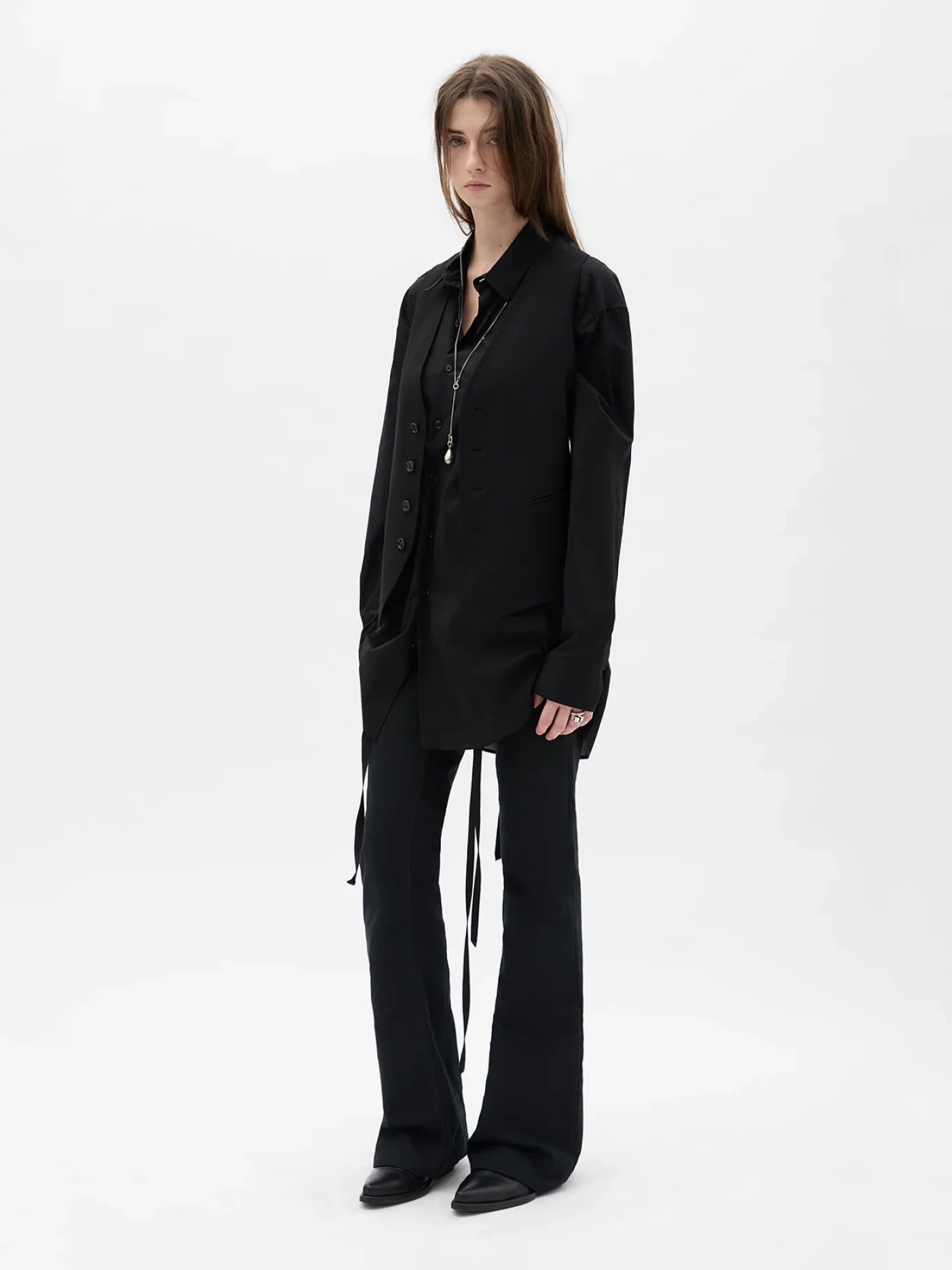 Женская рубашка Ann Demeulemeester Elisabeth Black