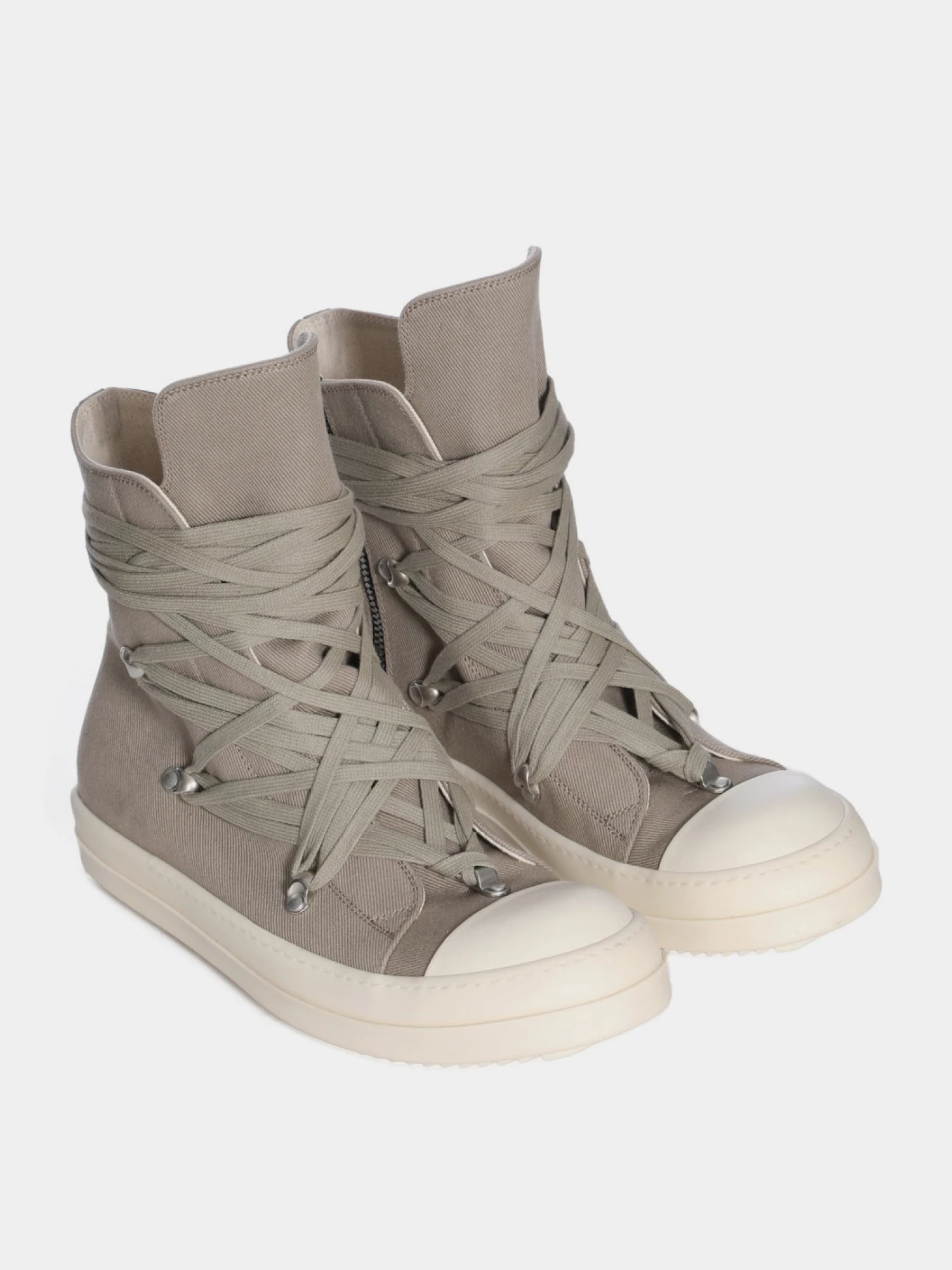 Кеды RICK OWENS DRKSHDW Megalaced Low Dirty Pearl/Milk