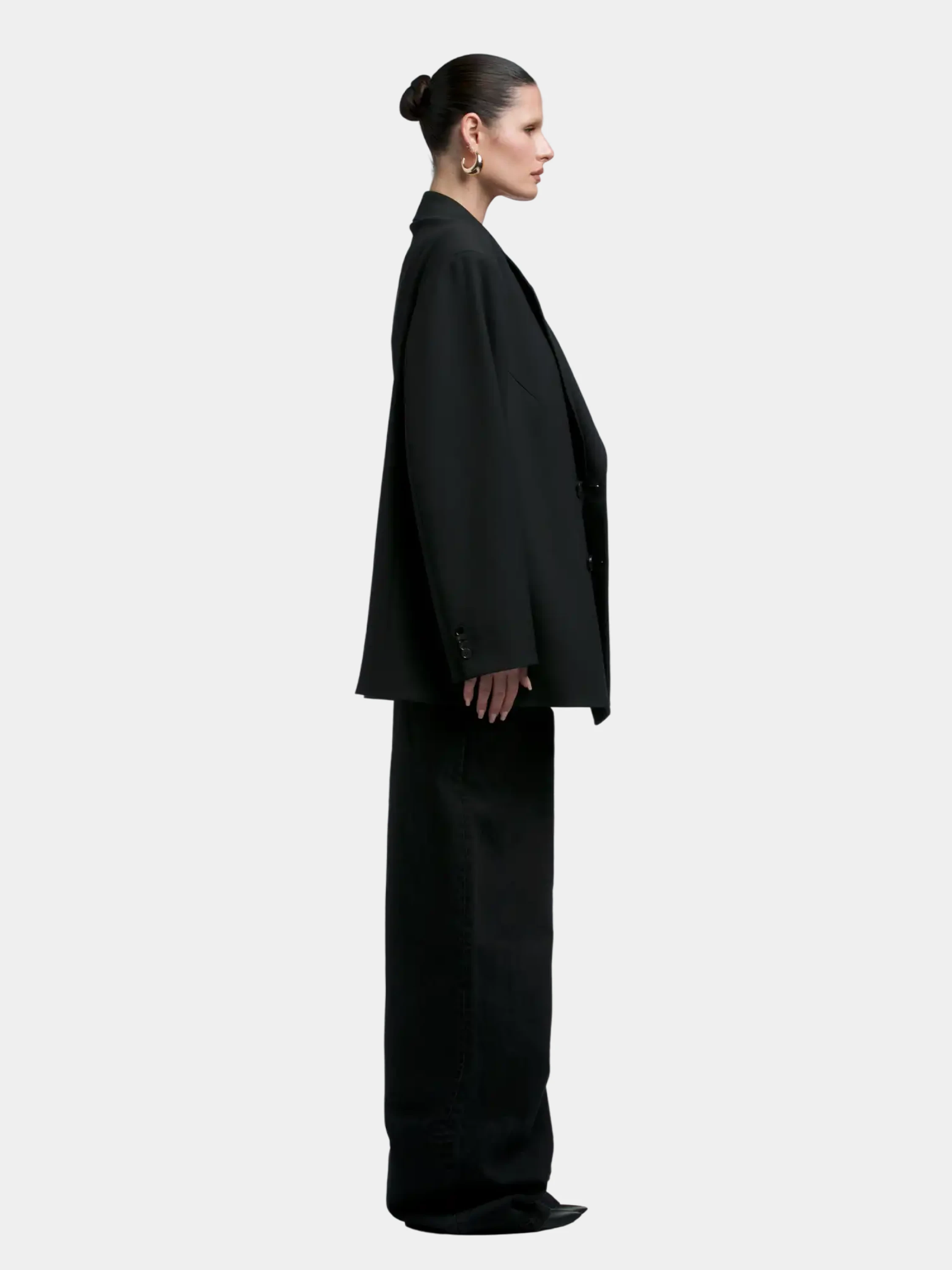 Пиджак entire studios Double Breasted Blazer Black