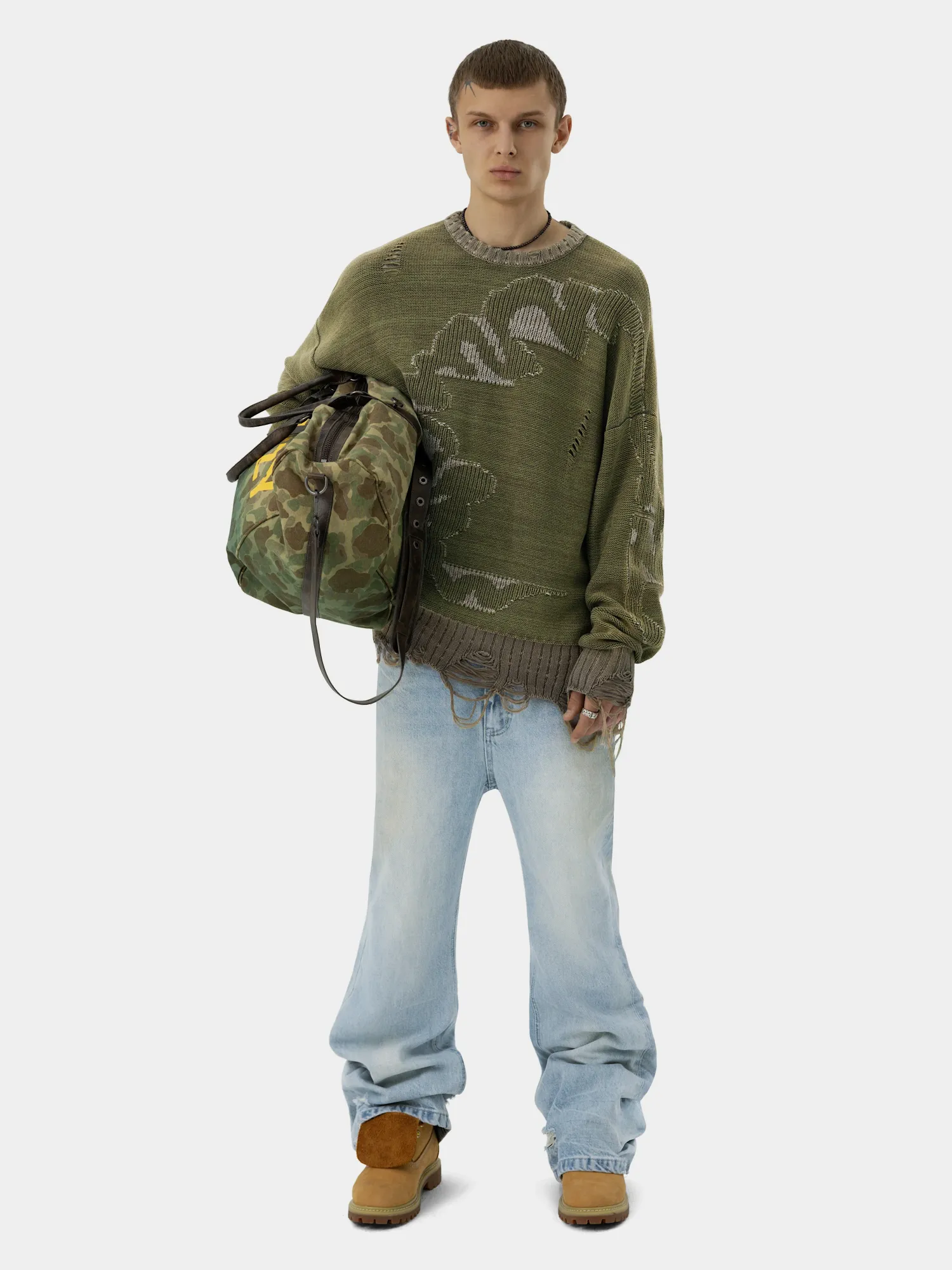 Свитер MADFRENZY CORTEX Grunge Khaki