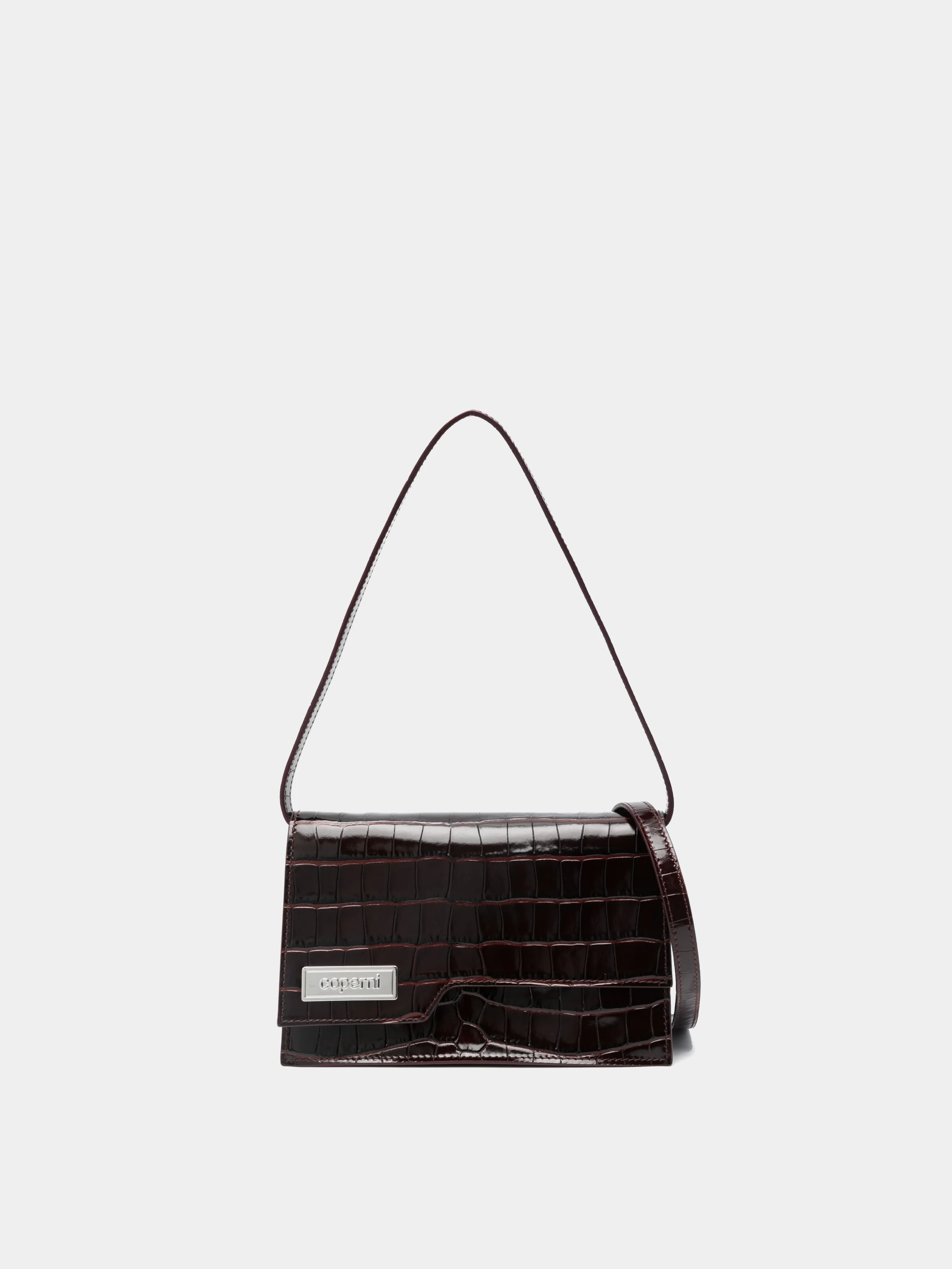 Сумка Coperni Croco Mini Folder Bag Brown