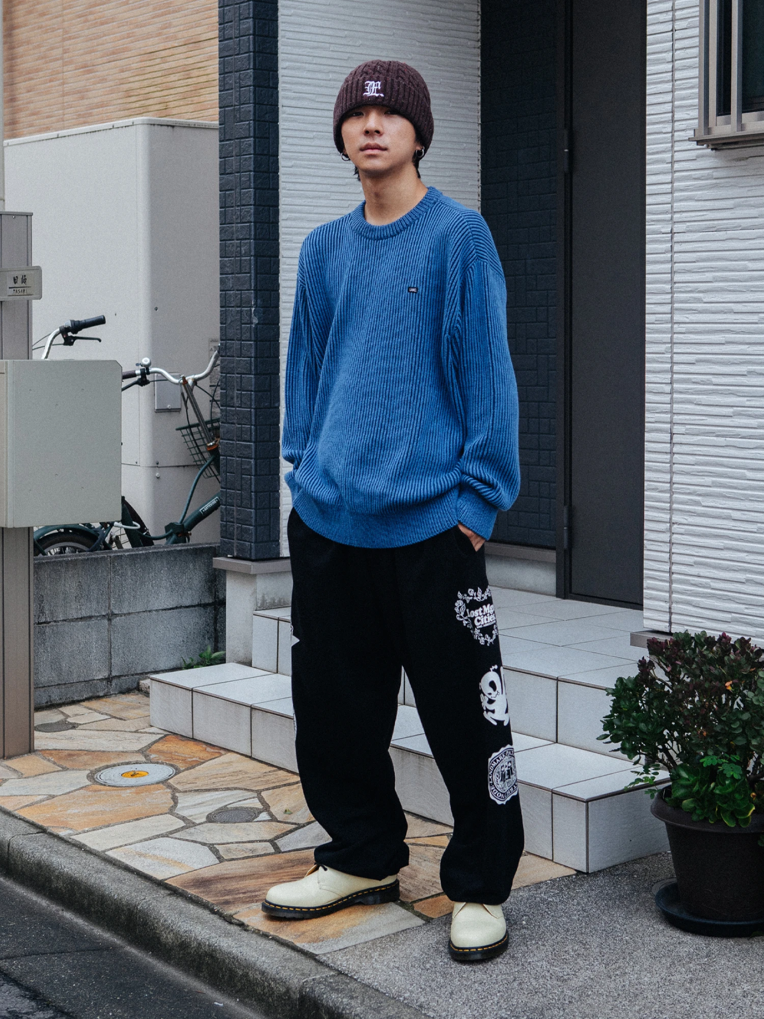 Свитер LMC Micro Box Two Tone Knit Blue